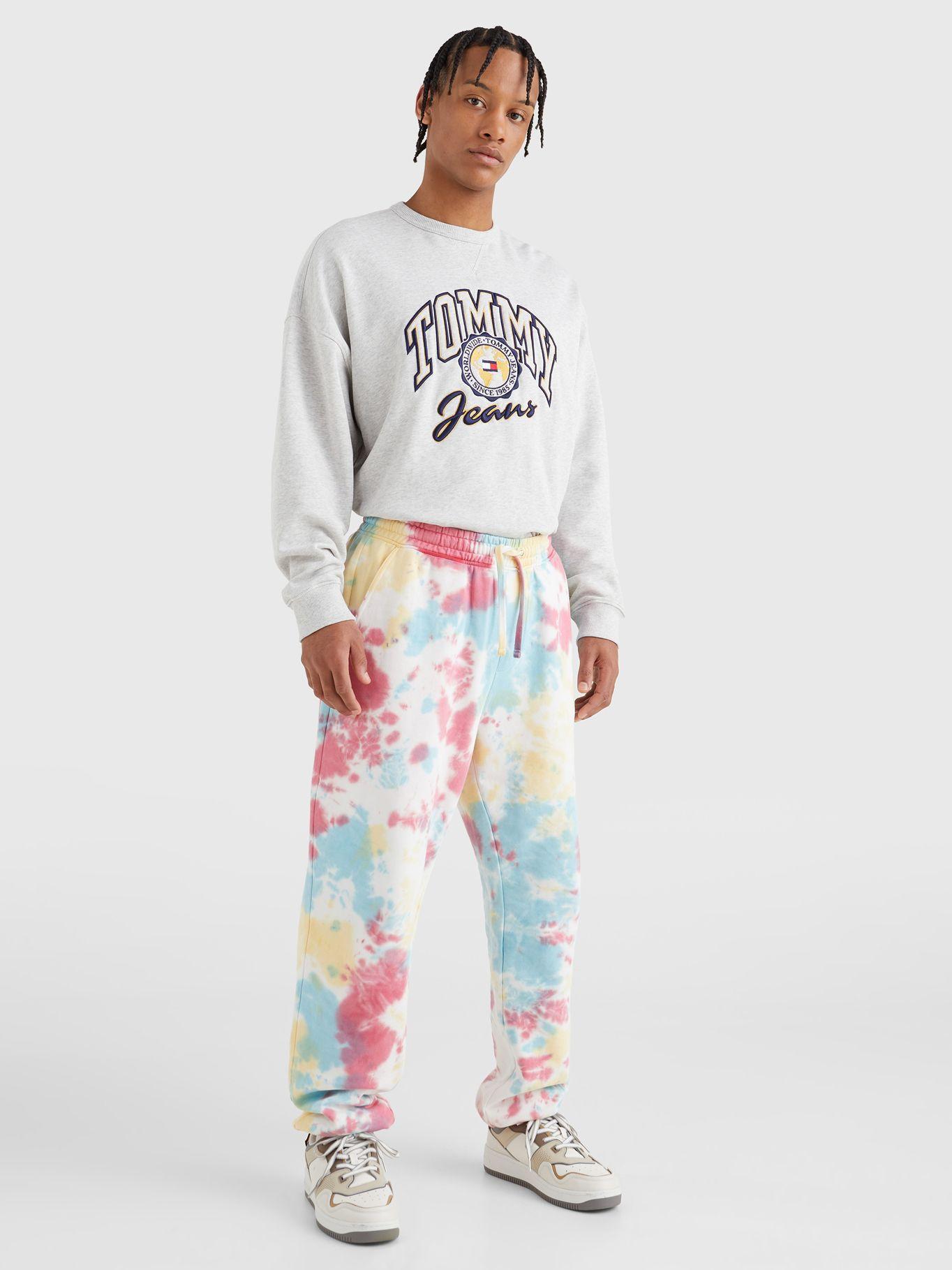 Joggers Tie Dye Con Logo Rosado Tommy Hilfiger-3