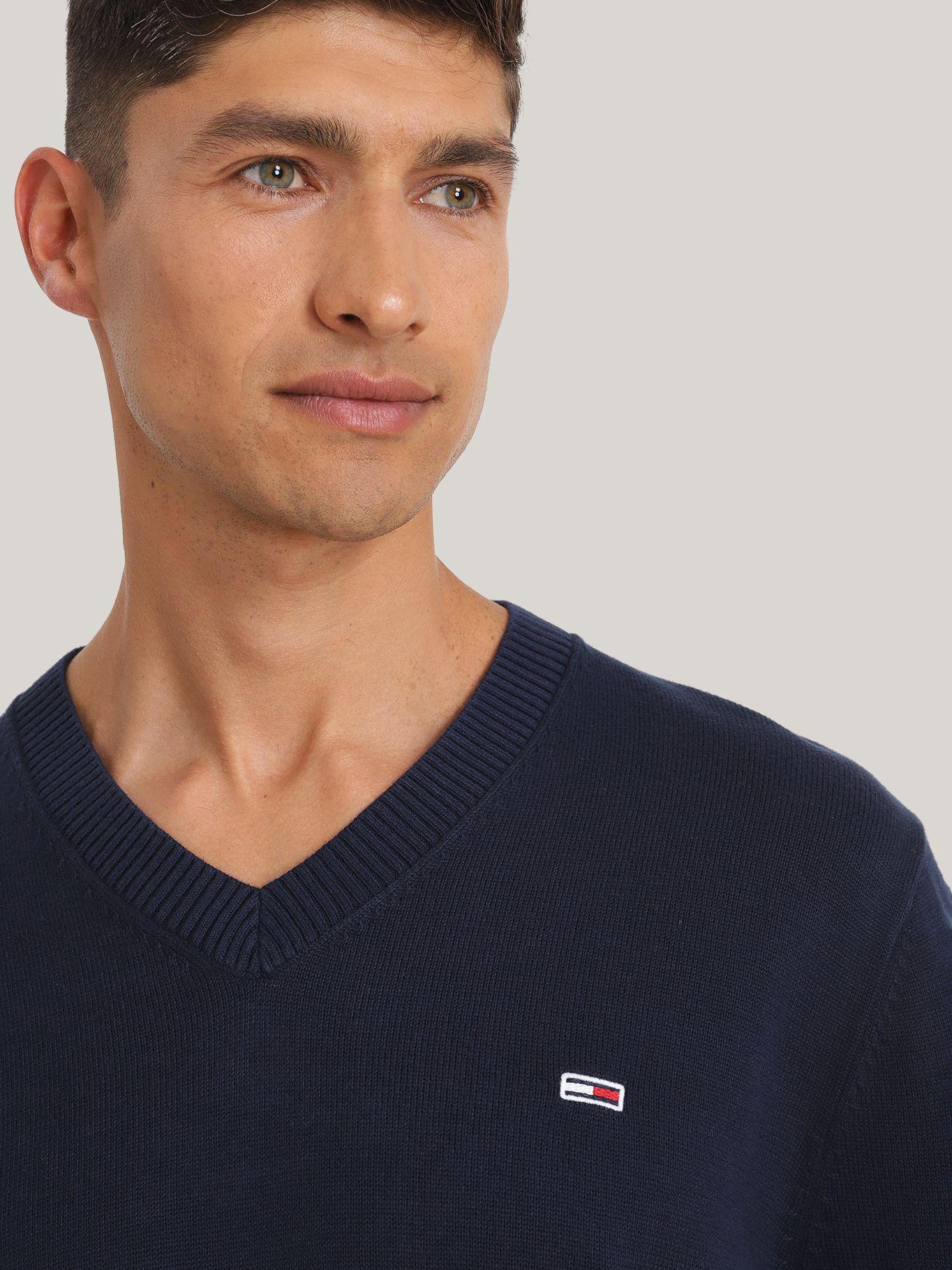 Sweater Essential V-Neck Azul Tommy Jeans-3