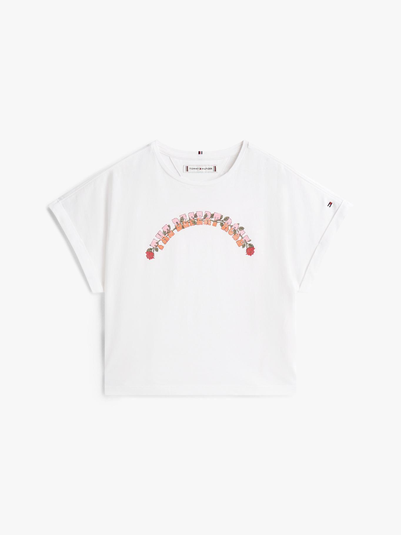 Polera Con Logo Blanco Tommy Hilfiger 0K4-4