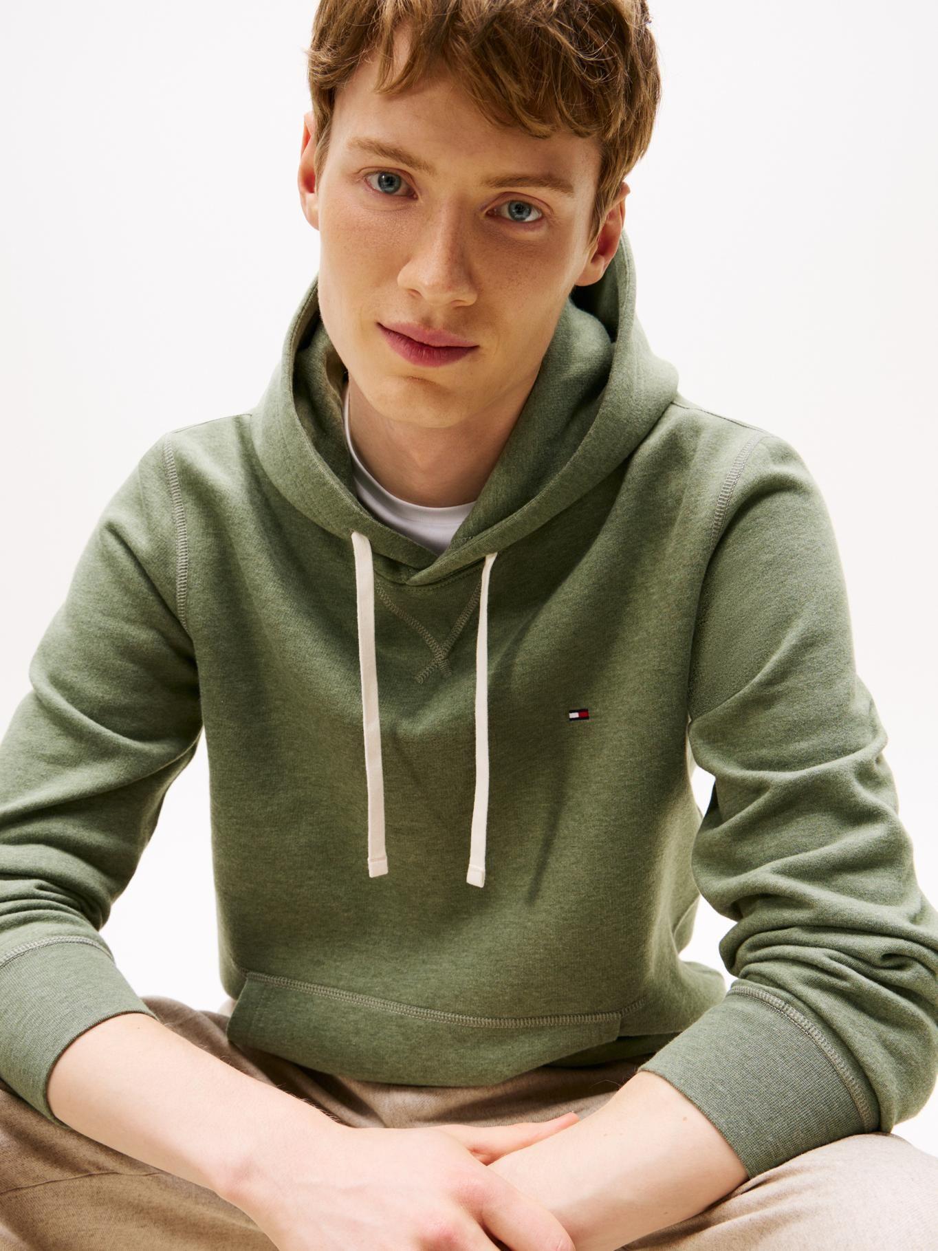 Polerón Essential Con Logo Bordado Verde Tommy Hilfiger-3