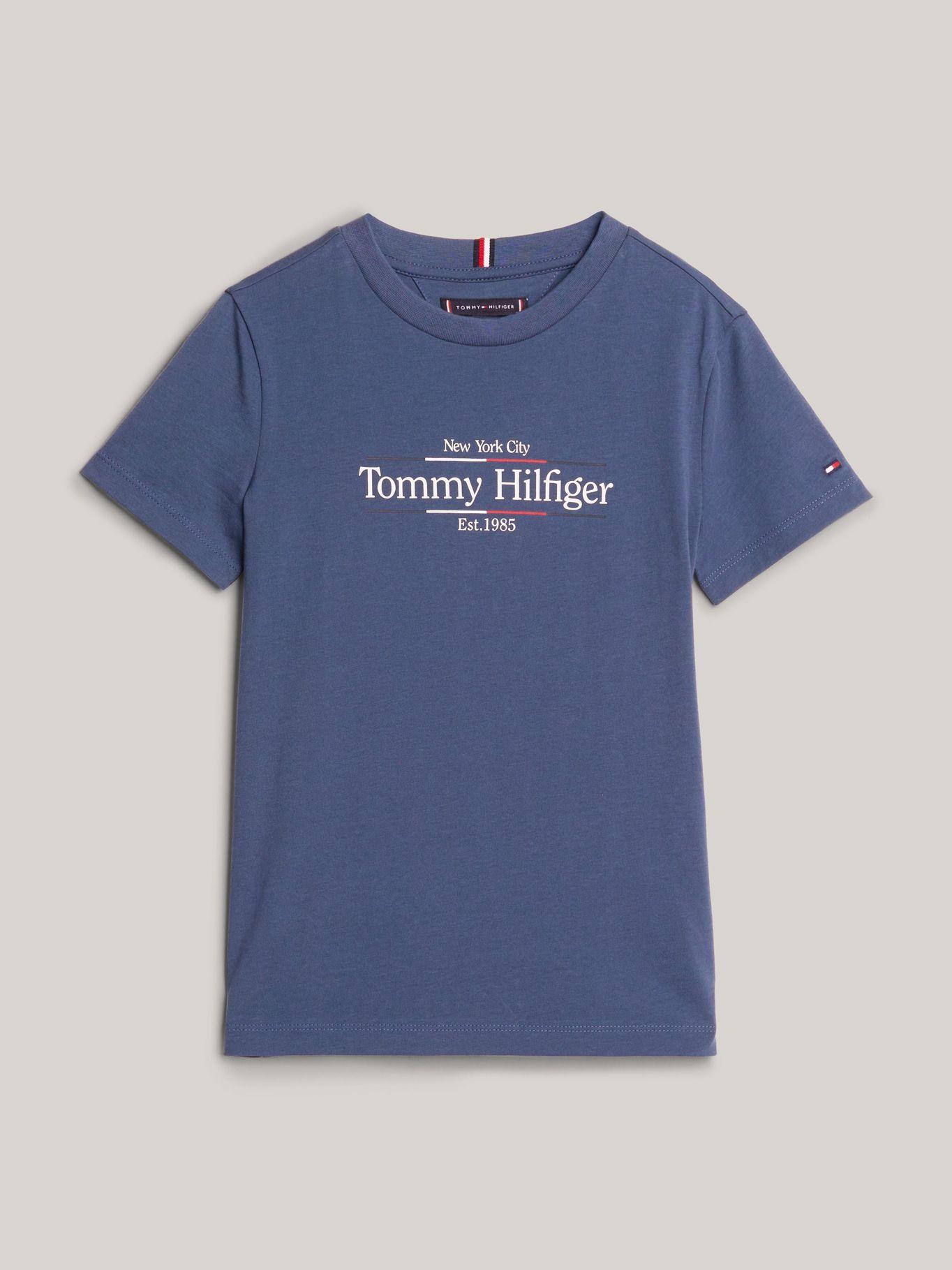 Polera C-Neck Con Logo Icon Azul Tommy Hilfiger-4