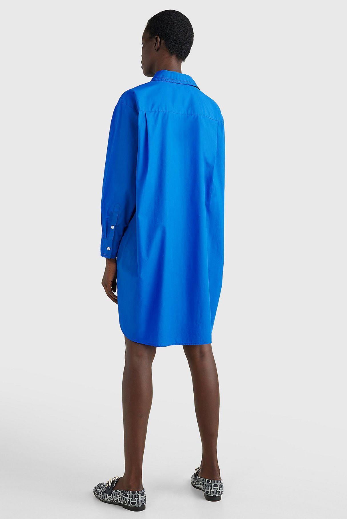 Vestido Camisero Oversize Azul Tommy Hilfiger-1