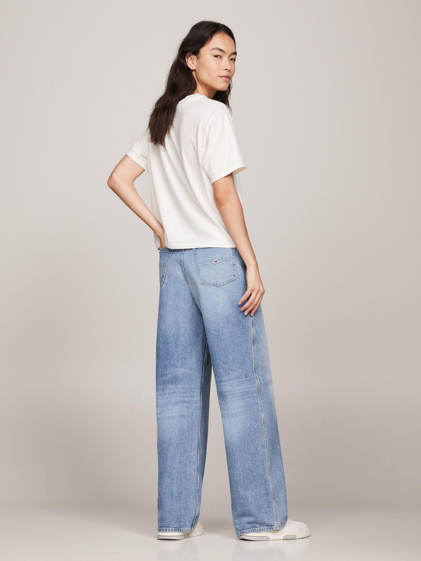 POLERA RELADEX LOGO ARCOIRIS BLANCO TOMMY JEANS-2