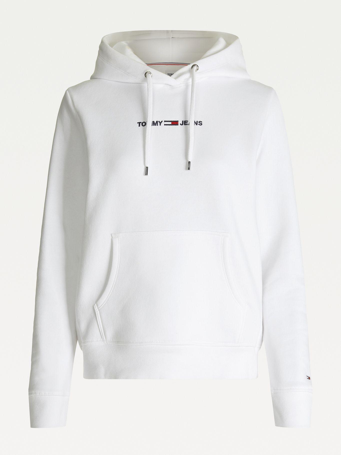Polerón Hoodie Linear Blanco Tommy Jeans M2-3