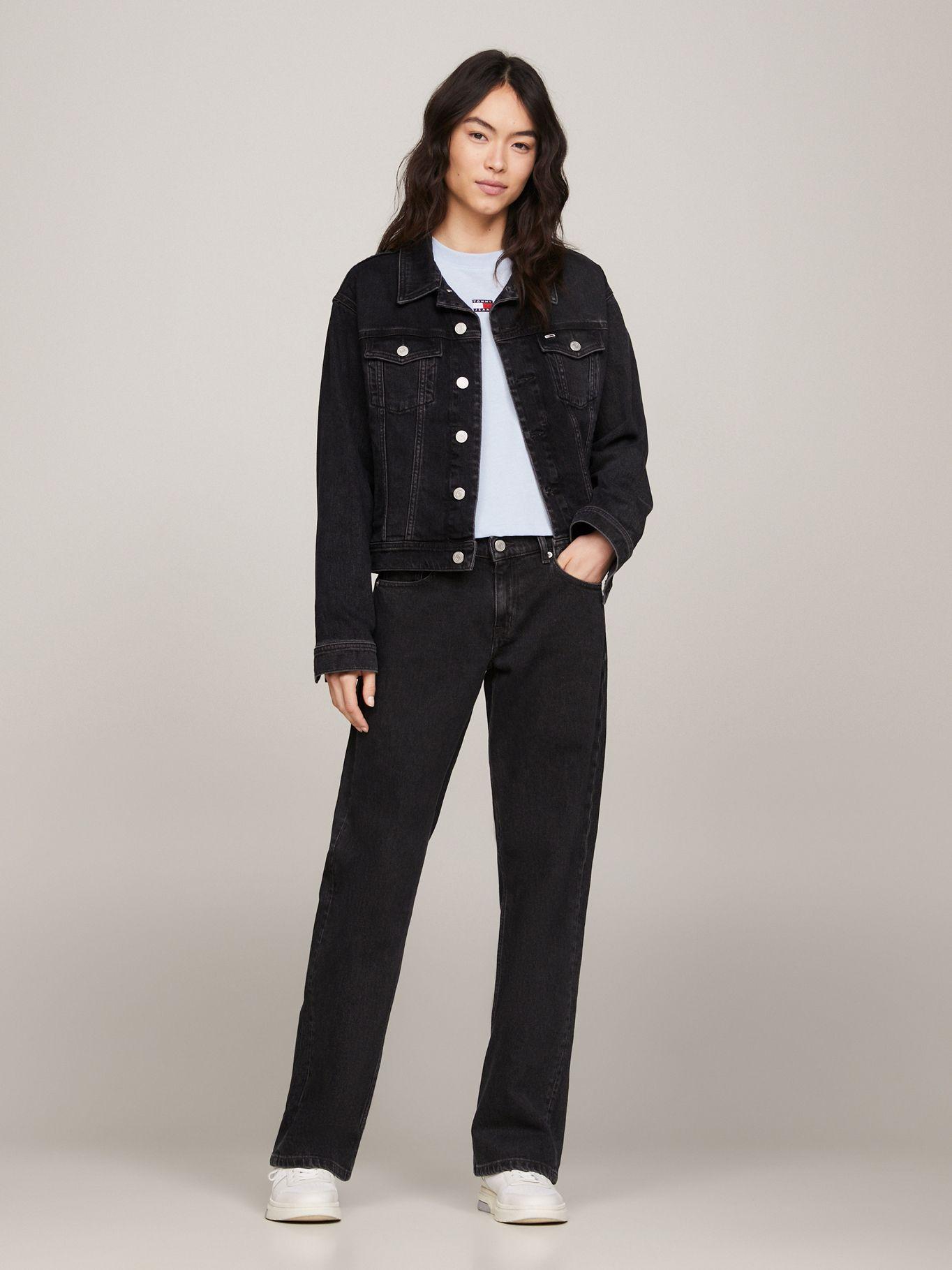 JEANS STRAIGHT TALLE BAJO NEGRO TOMMY JEANS-0