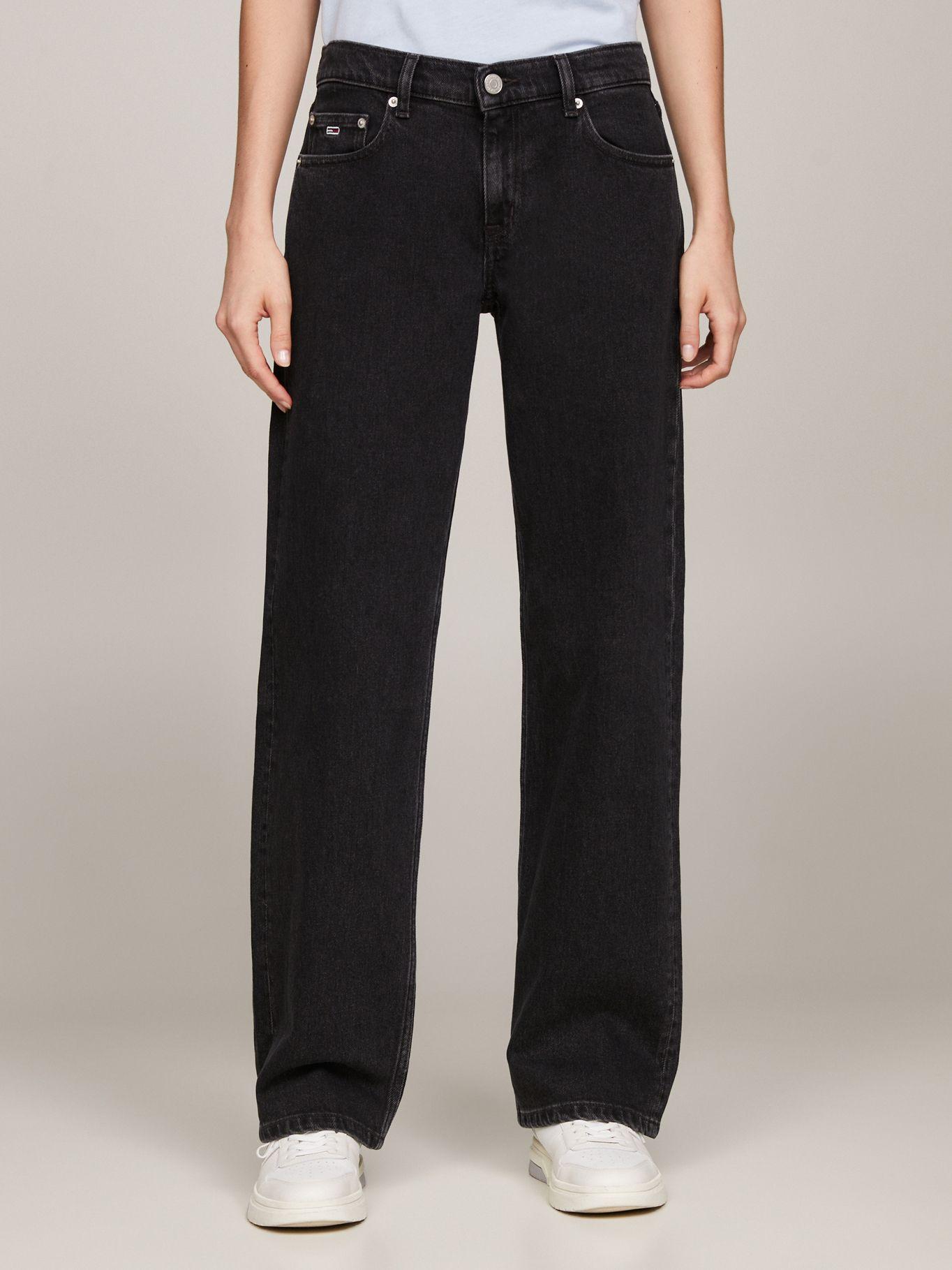 JEANS STRAIGHT TALLE BAJO NEGRO TOMMY JEANS-1