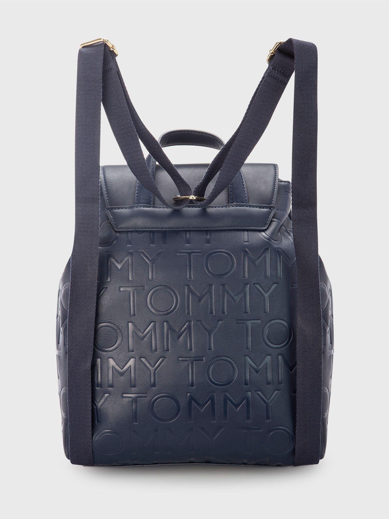 Mochila Flap Irene Azul Tommy Hilfiger-1