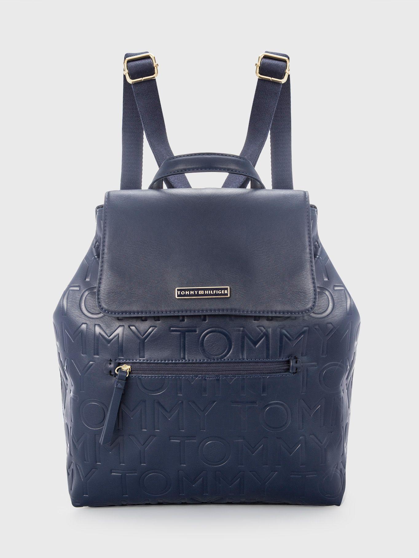 Mochila Flap Irene Azul Tommy Hilfiger-0