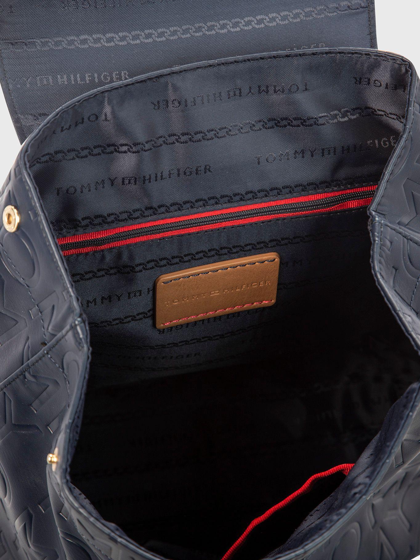 Mochila Flap Irene Azul Tommy Hilfiger-3