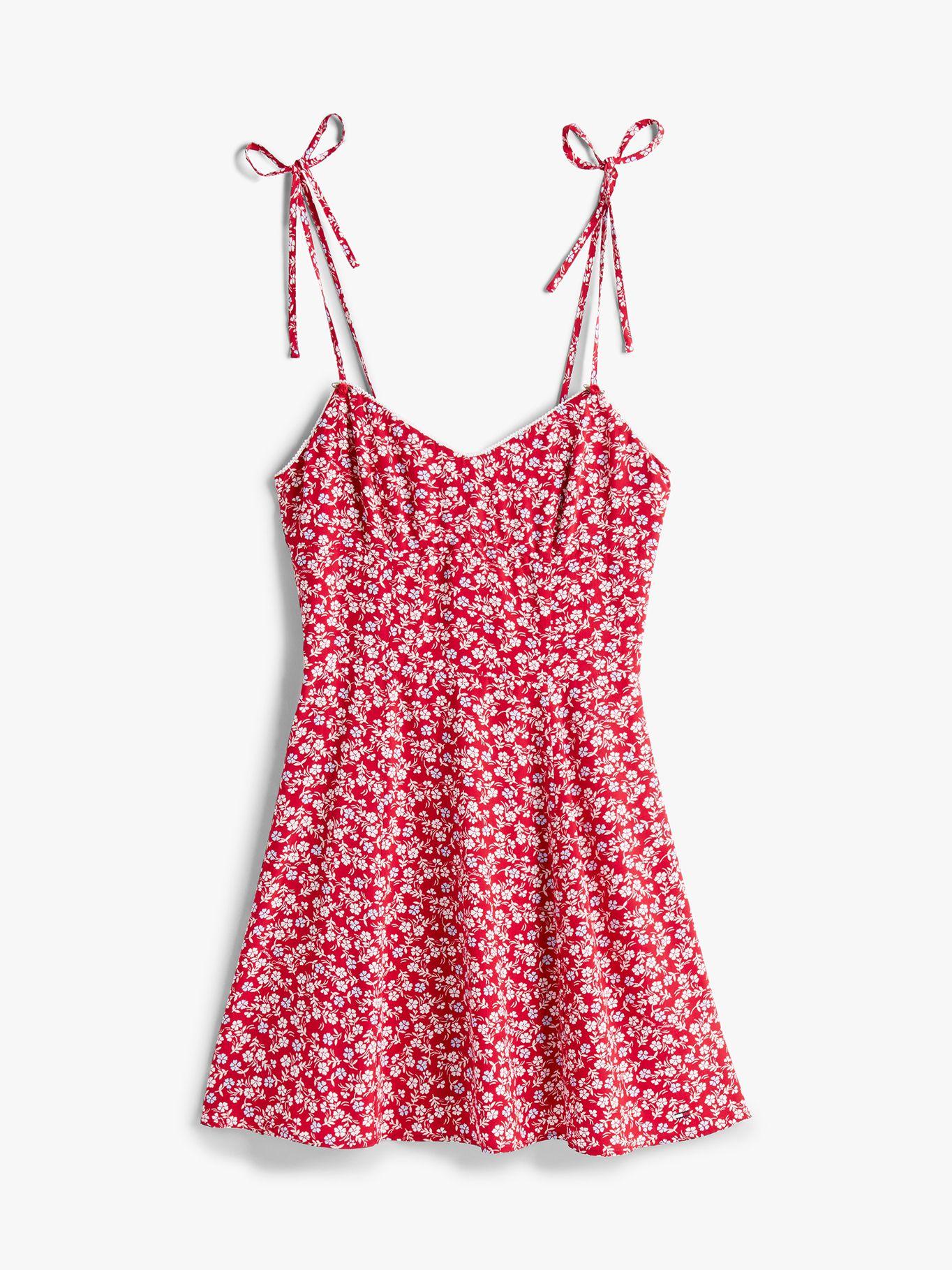 Vestido Extra Slim De Corte Evasé Rojo Tommy Jeans-4