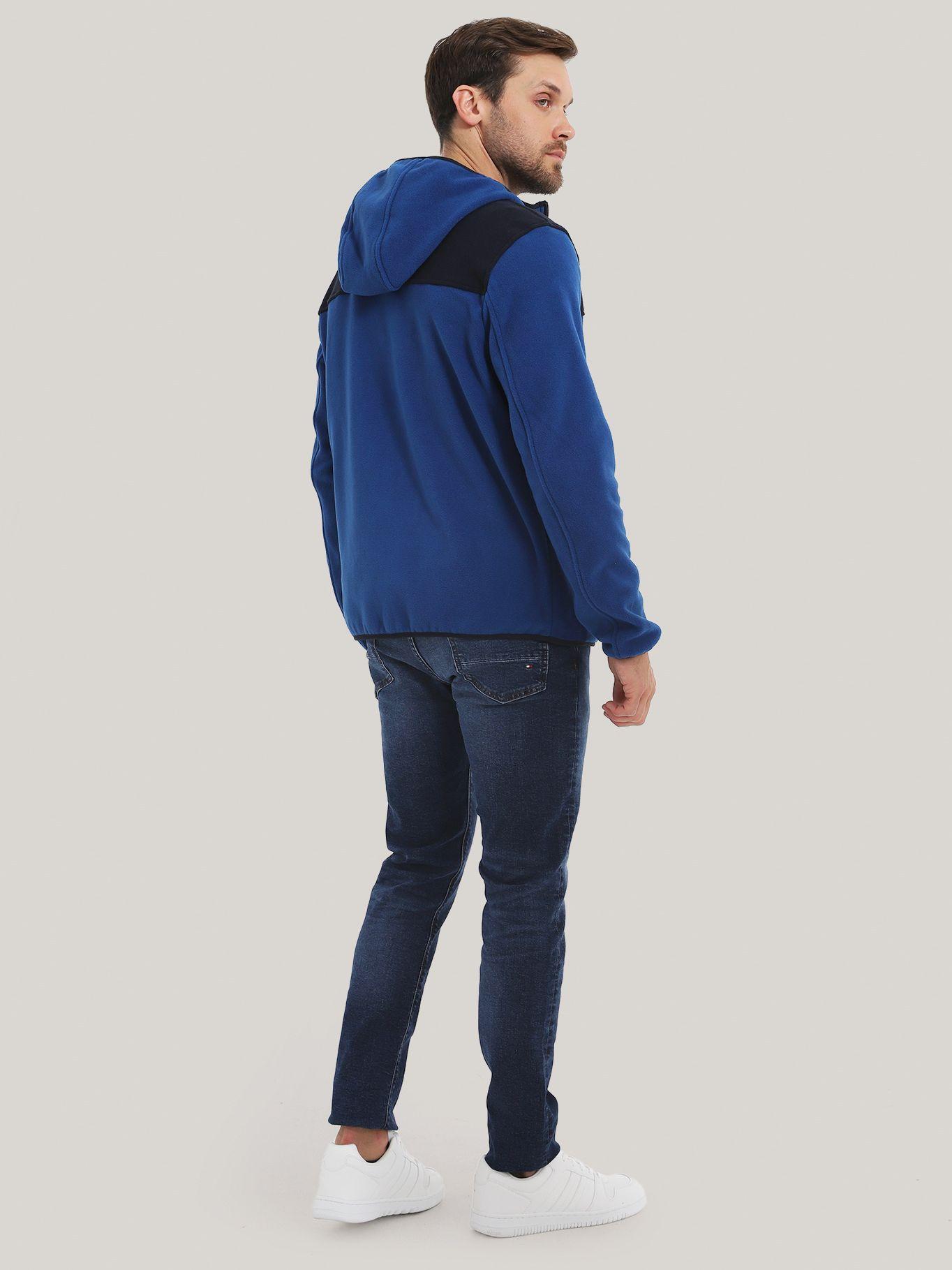 POLERÓN HOODIE DE POLAR CIERRE AZUL TOMMY HILFIGER-2