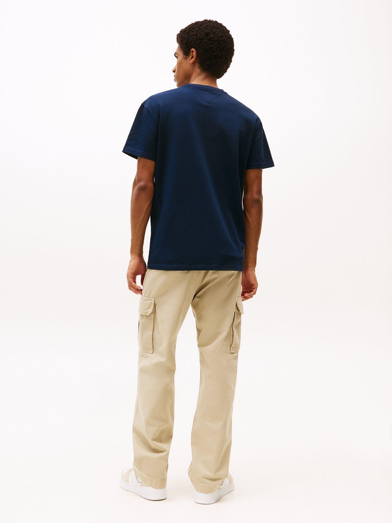 Polera Con Logo De Parche Azul C1G Tommy Jeans-2