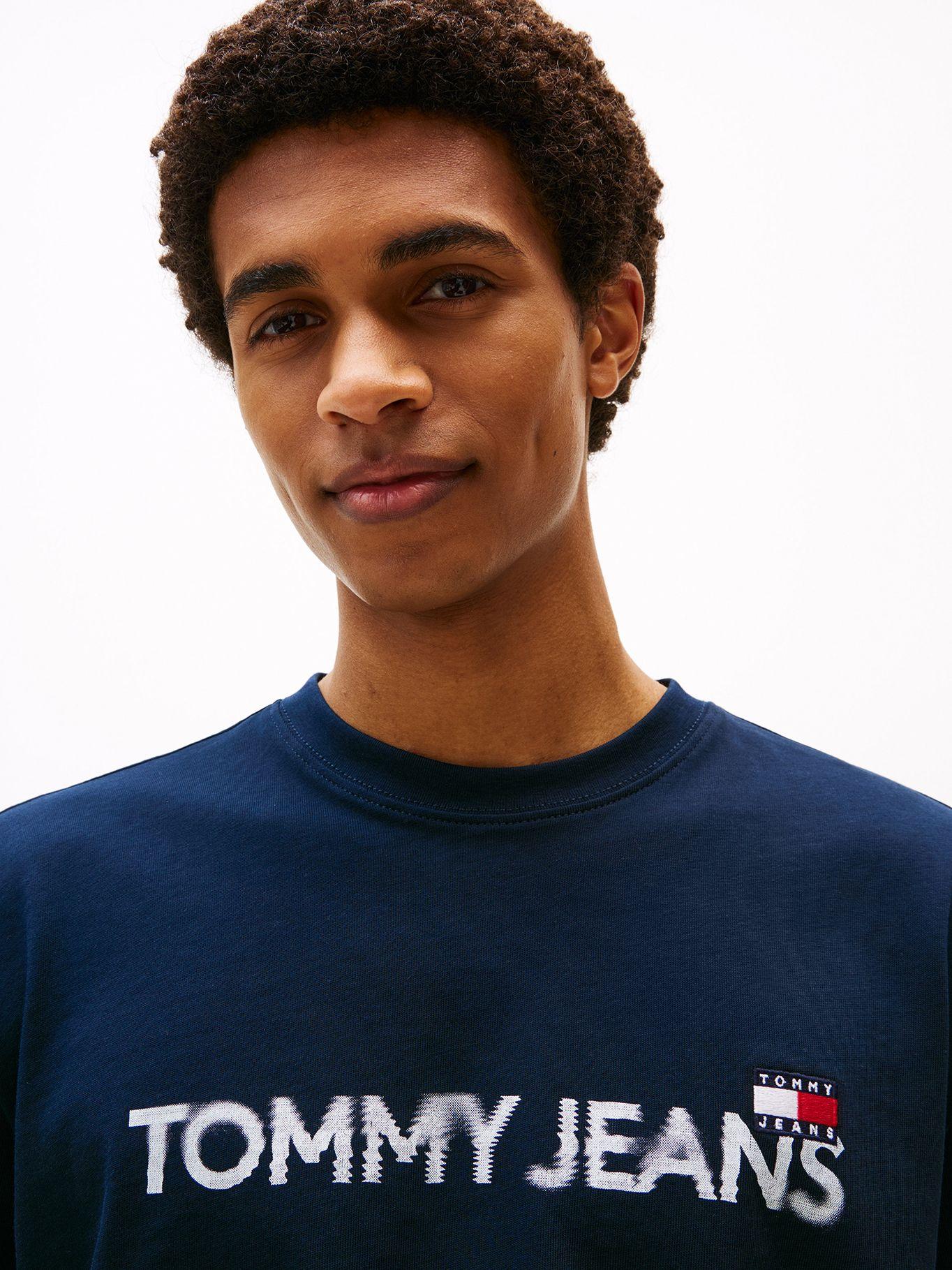 Polera Con Logo De Parche Azul C1G Tommy Jeans-3