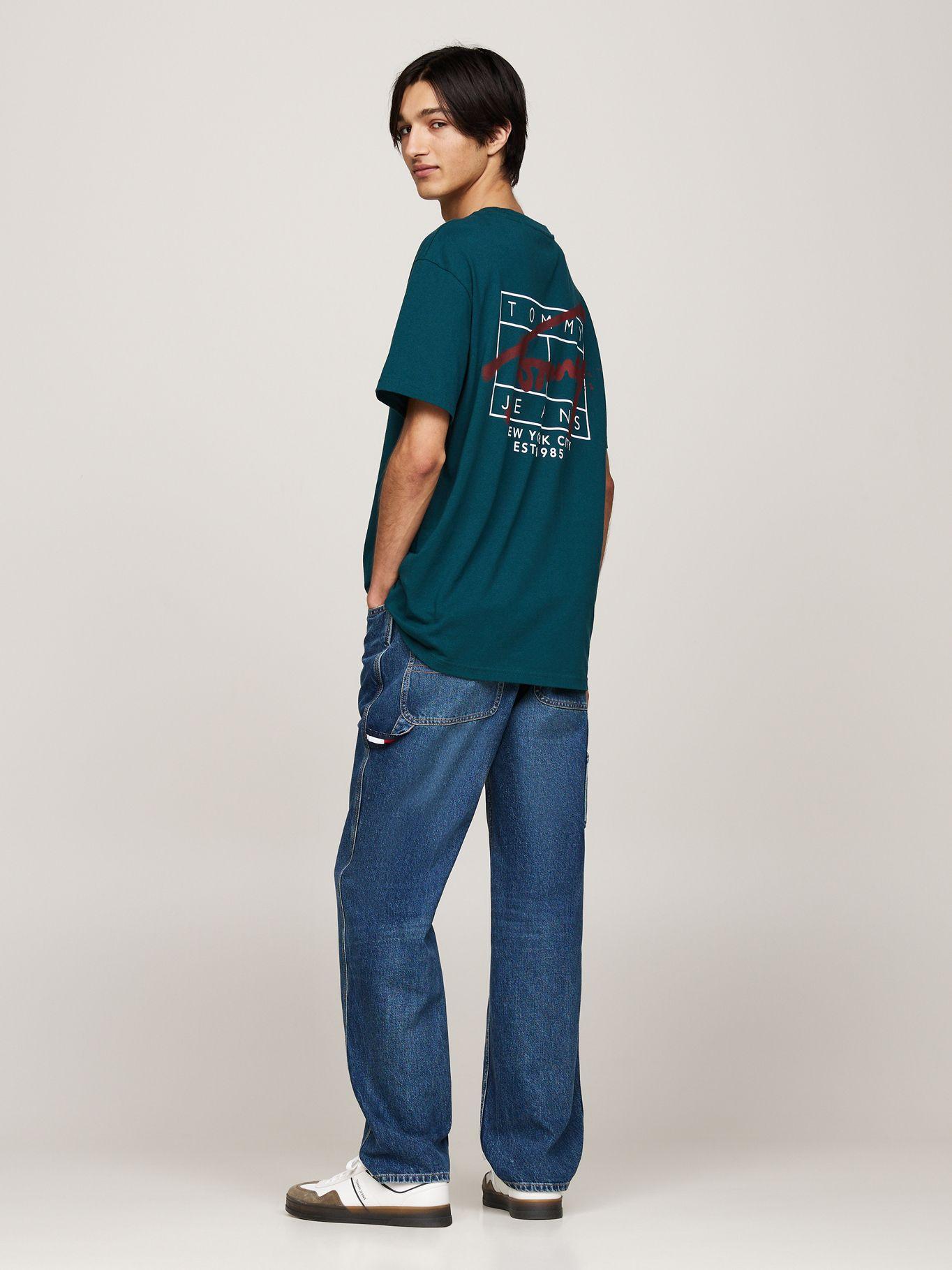 Polera Logo Estilo Grafiti Regular Verde Tommy Hilfiger-2