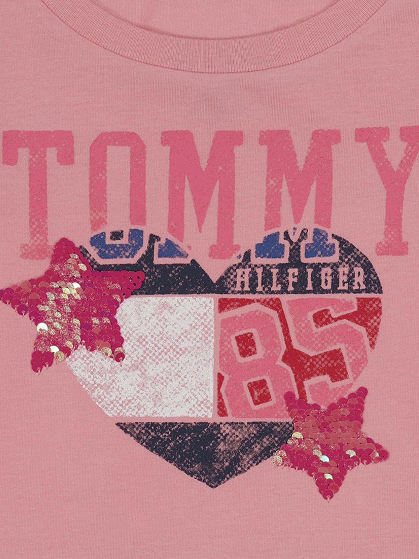 Polera Con Logo De Corazón Rosado Tommy Hilfiger-1