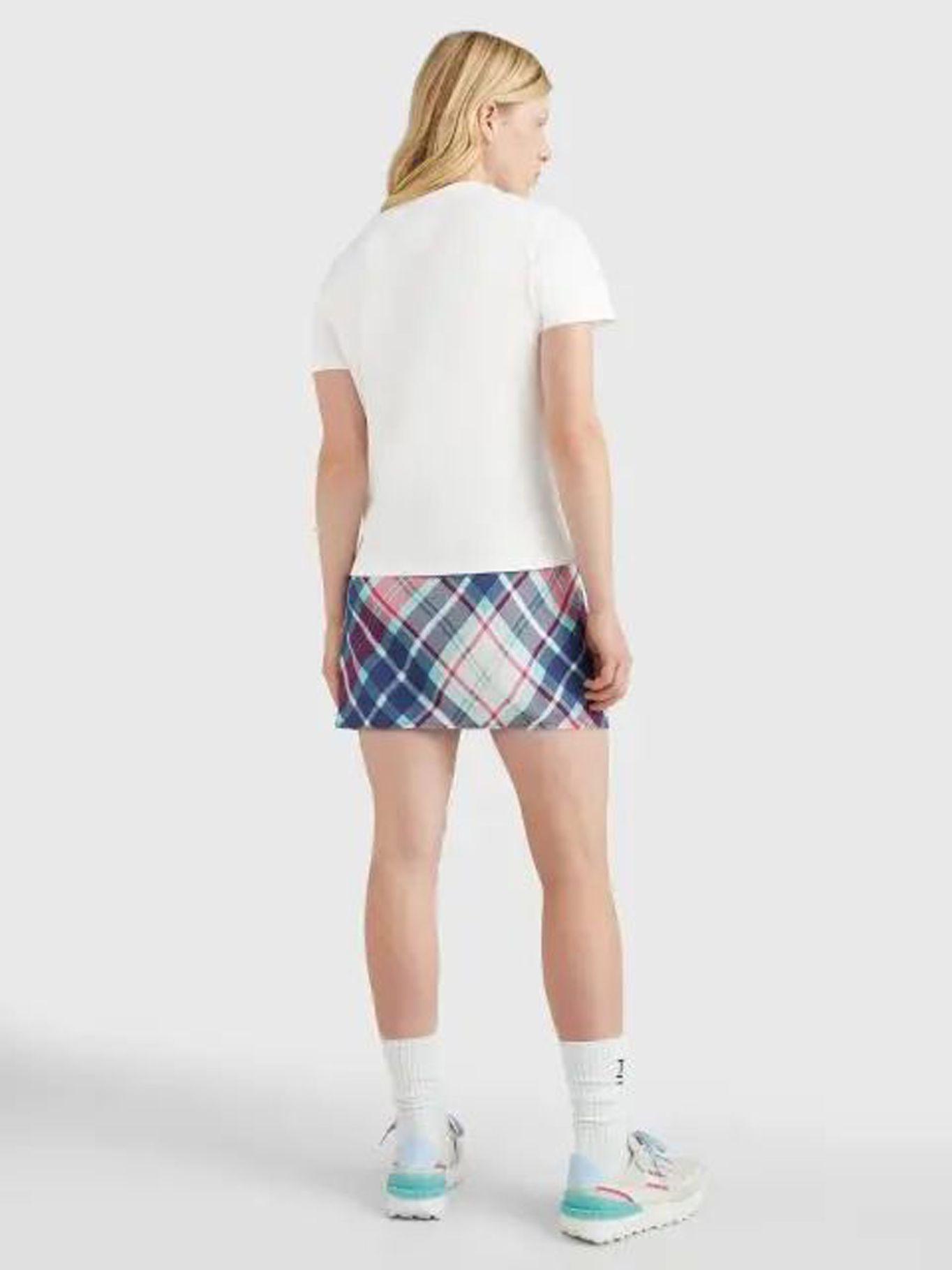 Polera Logo Tartán Regular Fit Blanco Tommy Jeans-2