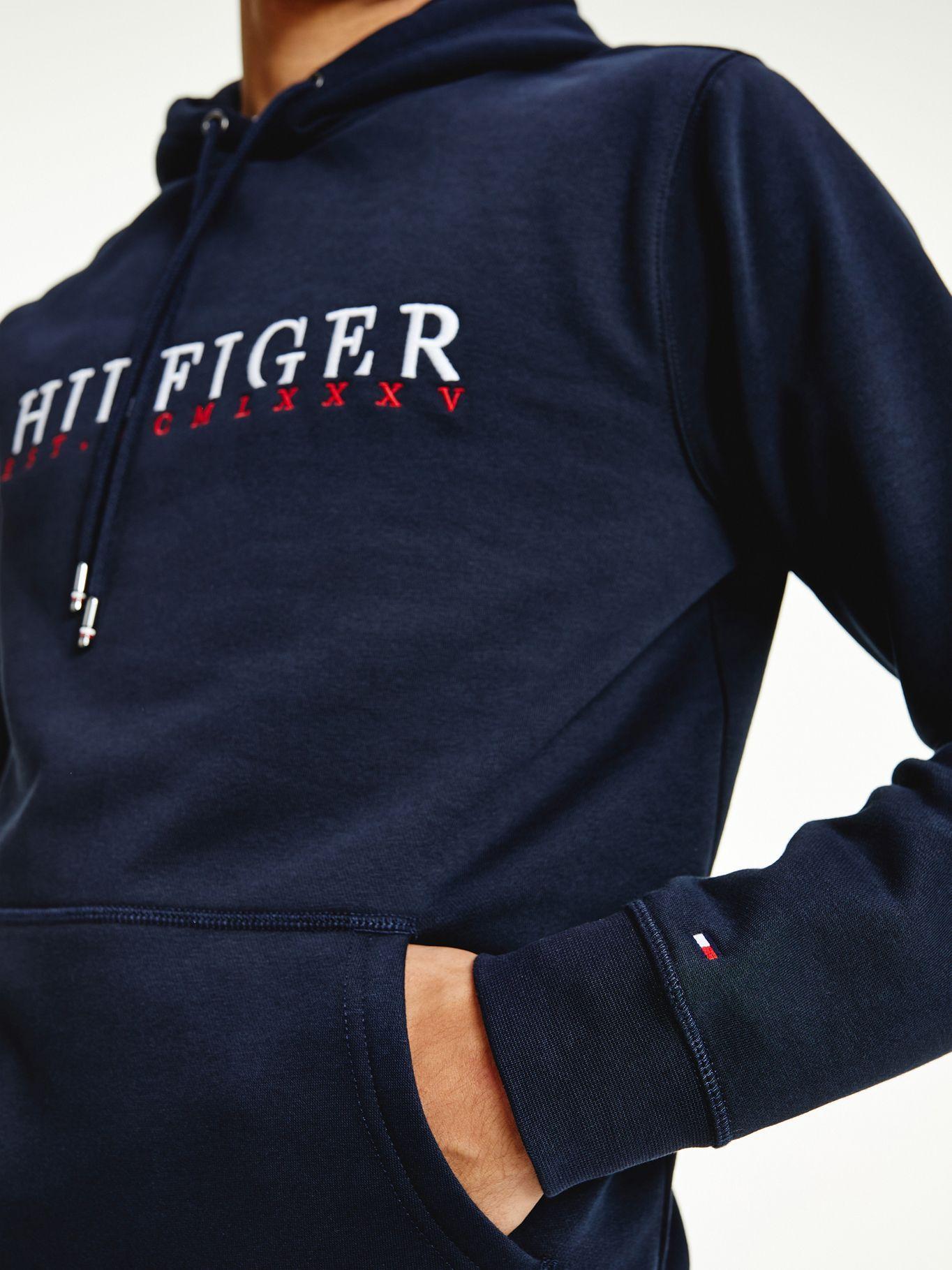 Polerón Hoodie Signature Azul Tommy Hilfiger-2