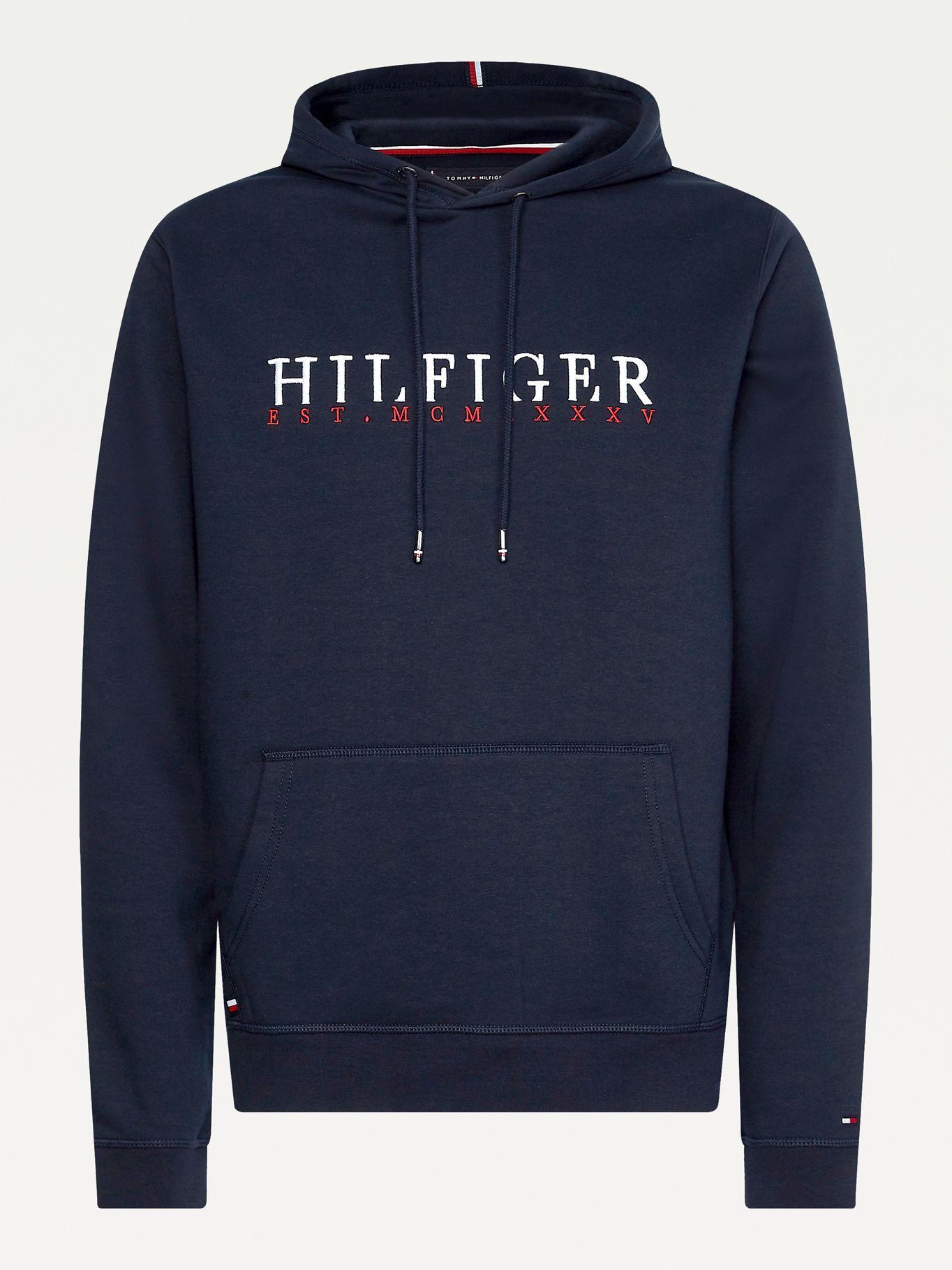 Polerón Hoodie Signature Azul Tommy Hilfiger-3