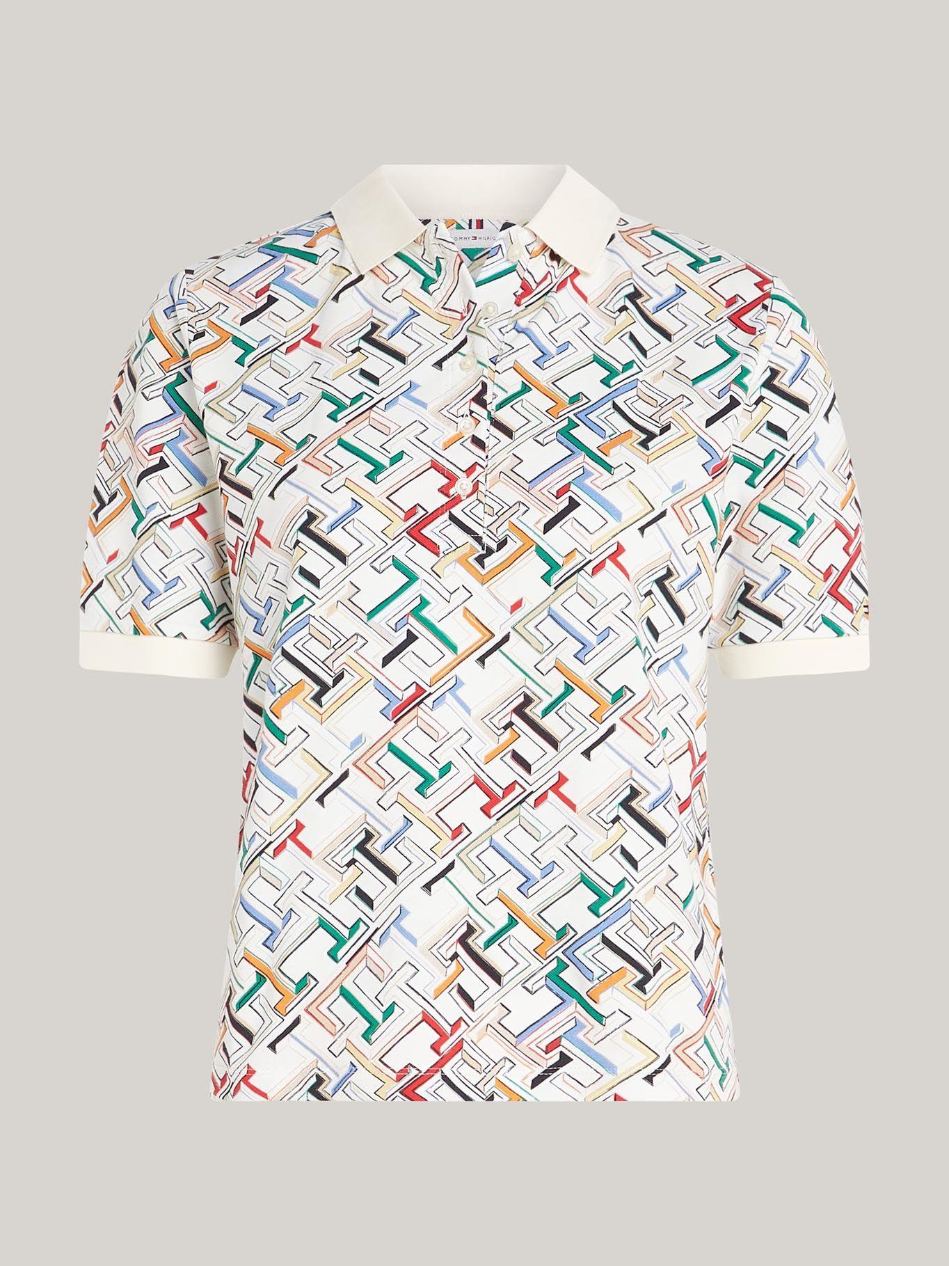 Polo Regular Fit Monogram Multicolor Tommy Hilfiger-4