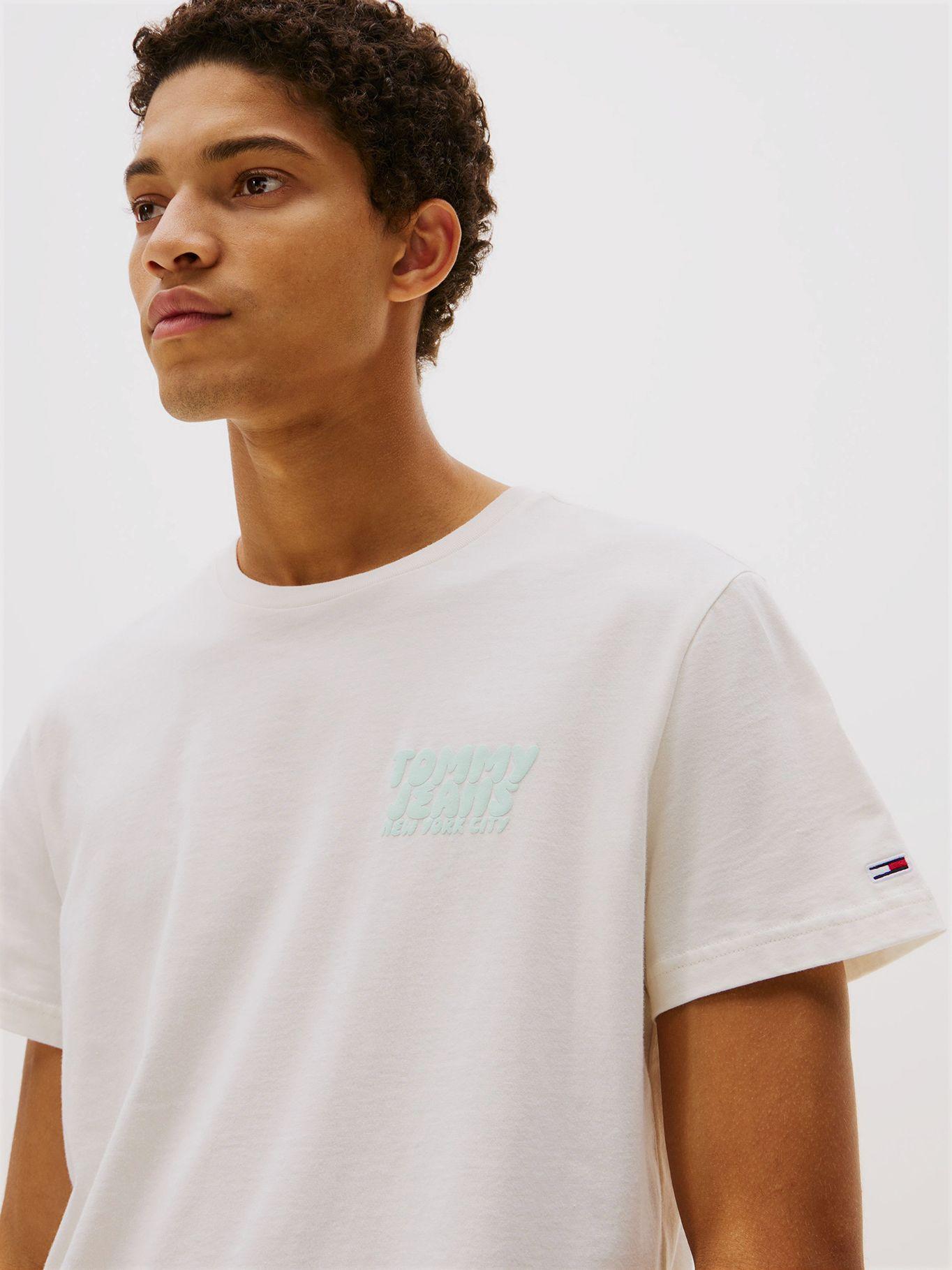 Polera Bubble Logo Slim Fit Blanco Tommy Jeans-3