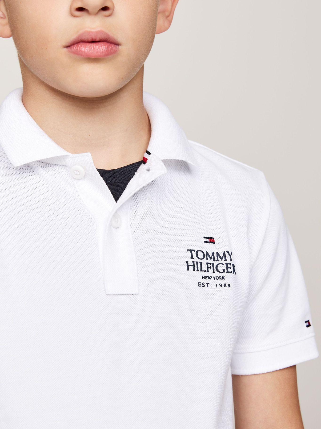 Polo Con Logo Regular Fit Blanco Tommy Hilfiger-3