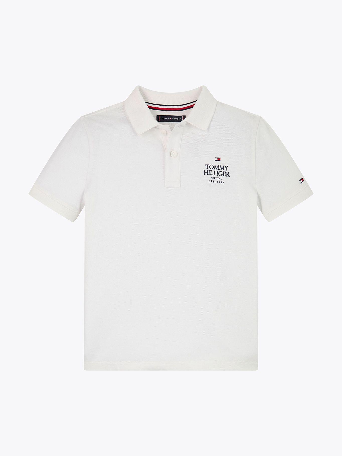 Polo Con Logo Regular Fit Blanco Tommy Hilfiger-4