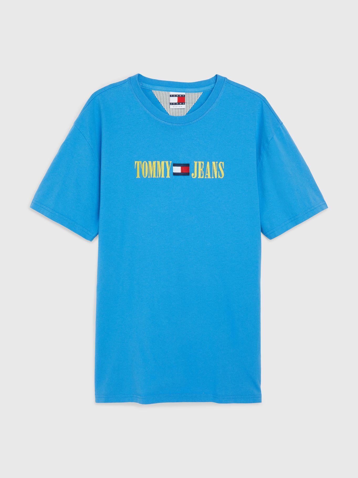 Polera Pop Logo Flag Turquesa Tommy Hilfiger-0
