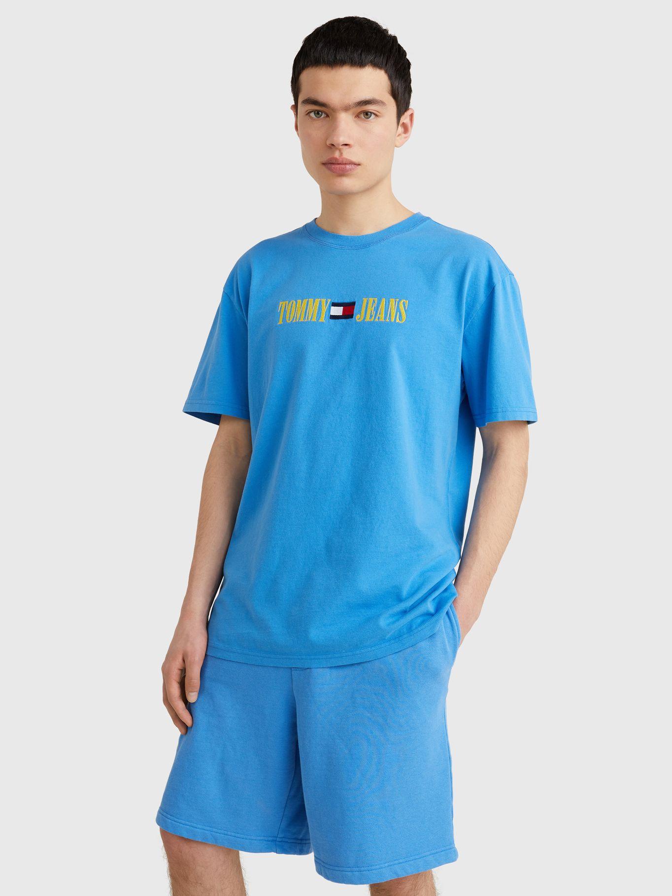 Polera Pop Logo Flag Turquesa Tommy Hilfiger-3