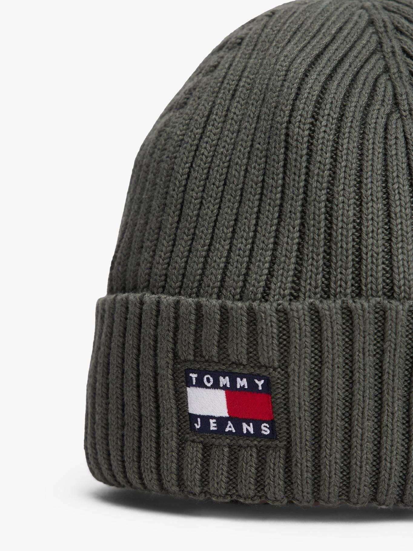 Gorro Heritage De Punto Canal Con Logo Gris Tommy Jeans-3