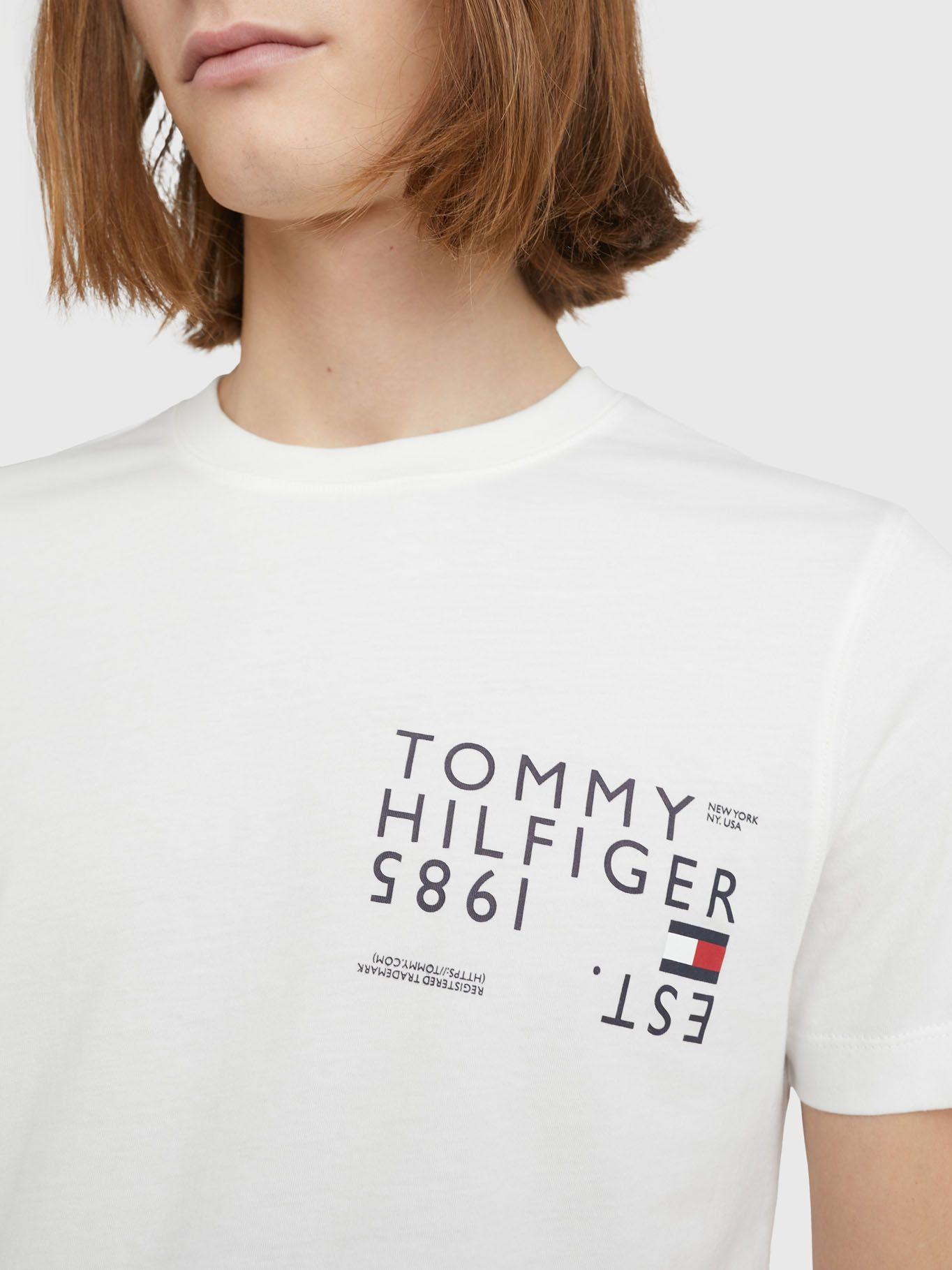 Polera Brand Love Back Slim Fit Blanco Tommy Hilfiger-3