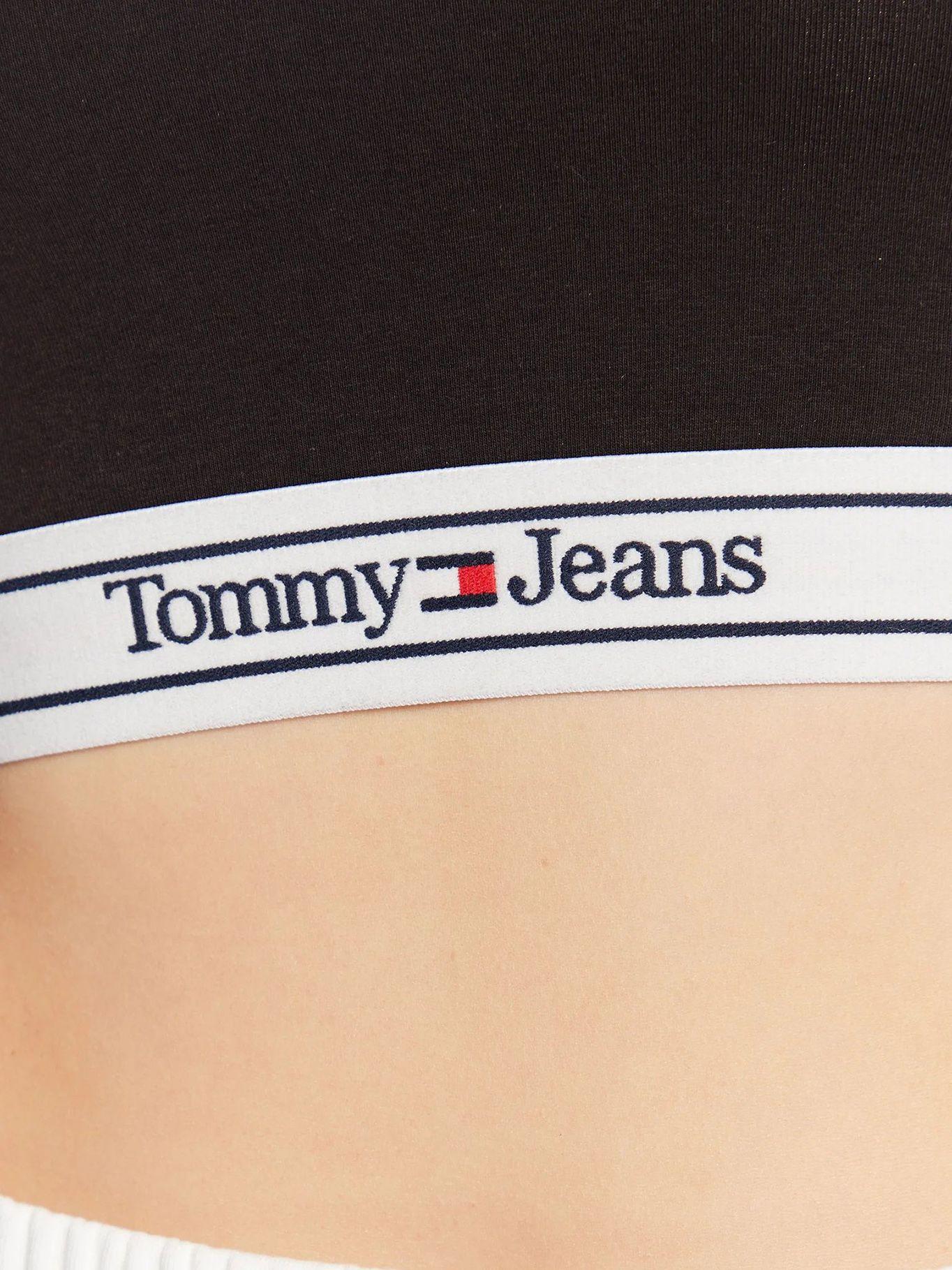 Polera Crop Con Detalle Cut Out Negro Tommy Jeans-4