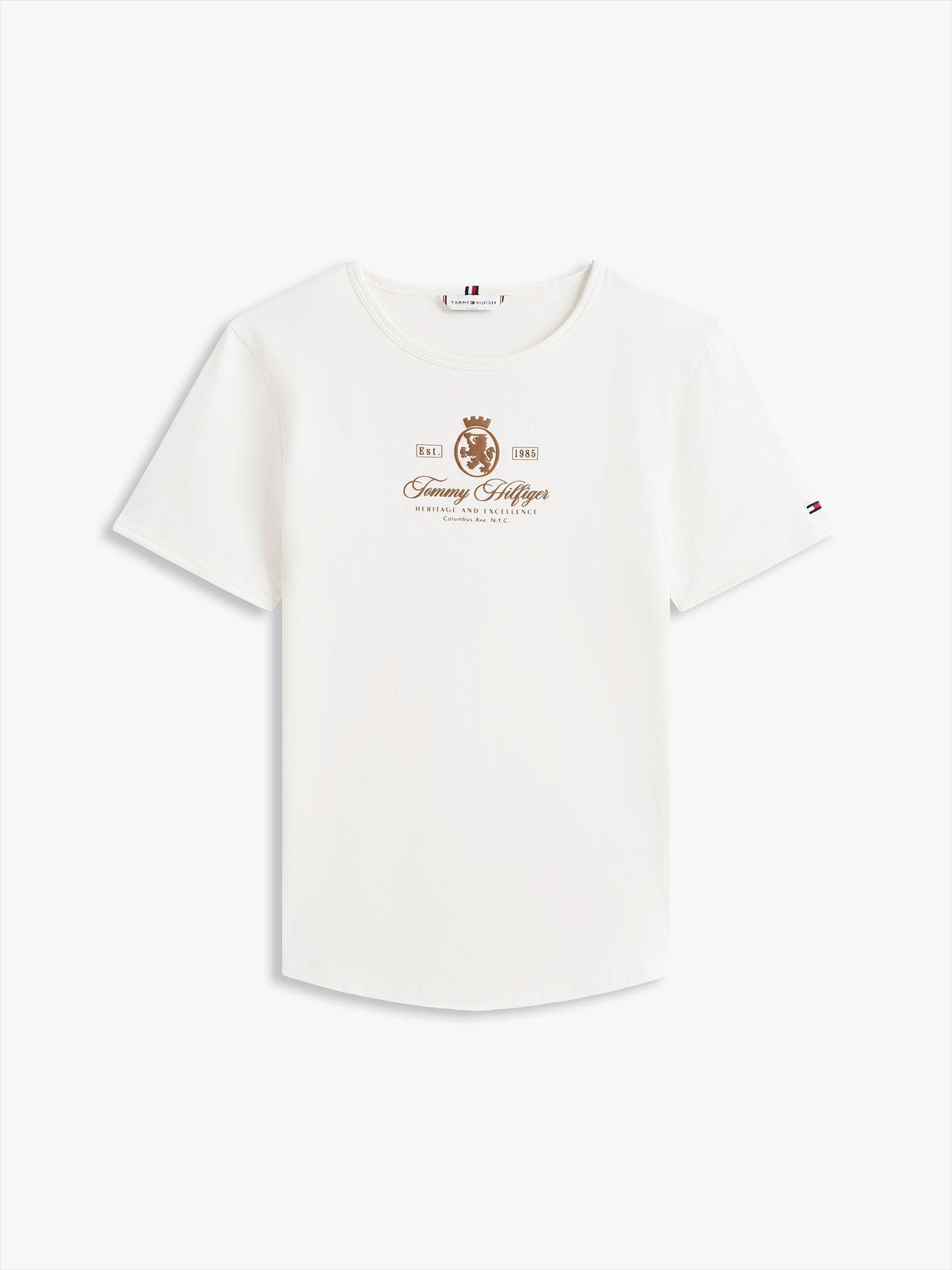 Polera Varsity Slim Fit Blanco Tommy Hilfiger-4