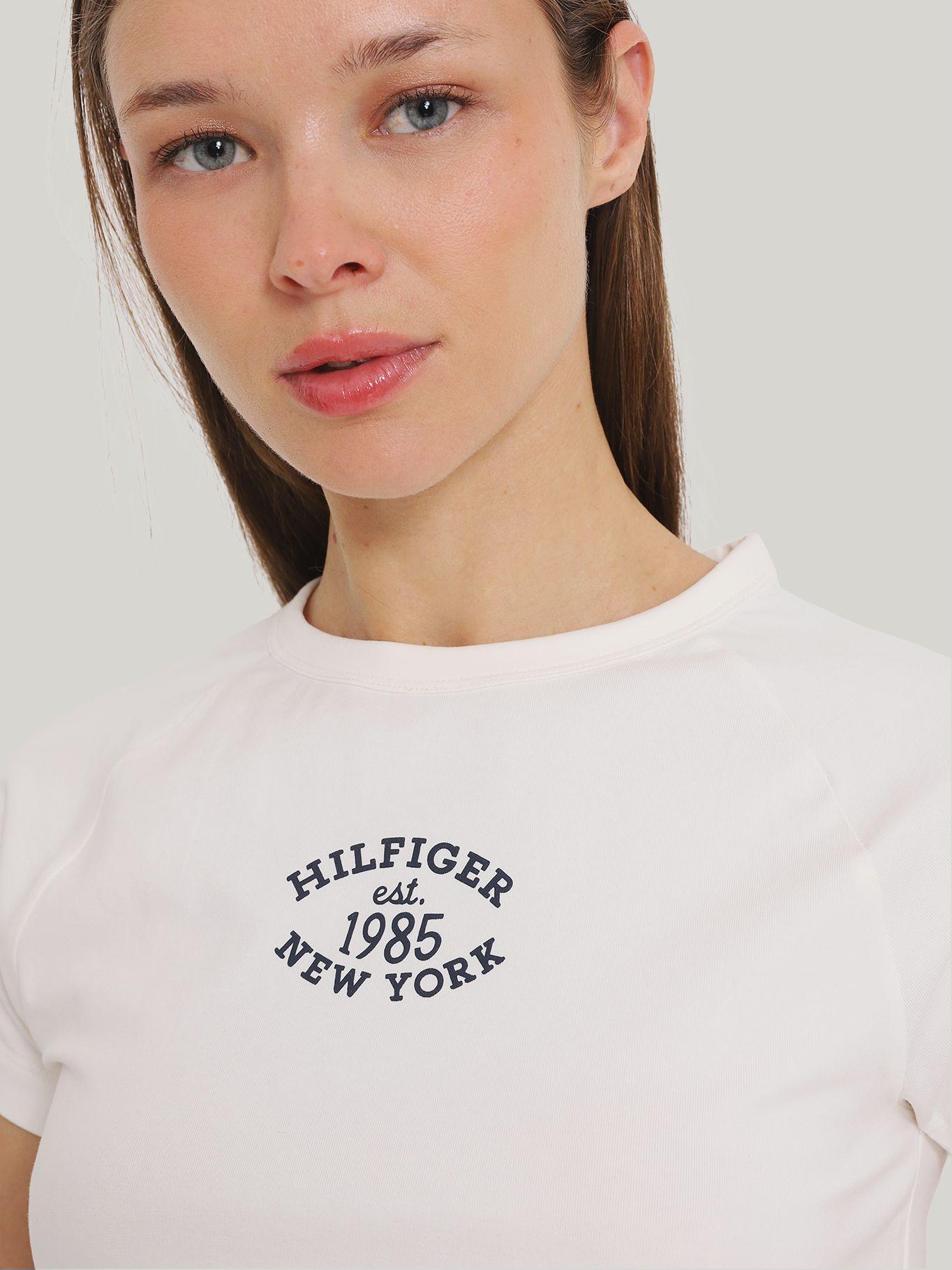 Polera Varsity Slim Fit Blanco Tommy Hilfiger-3