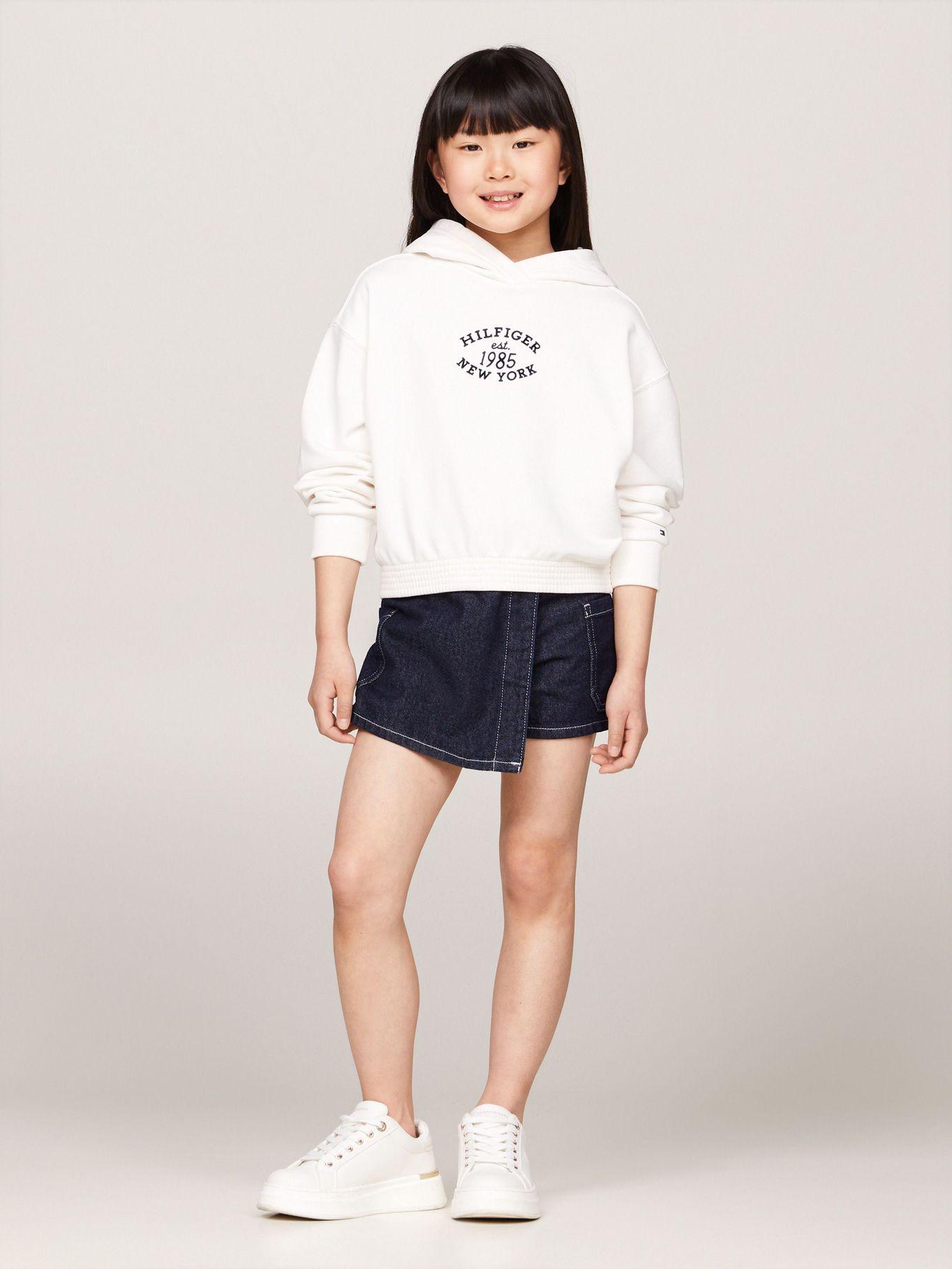 Polerón Hoodie Amplio Con Logo Blanco Tommy Hilfiger-1