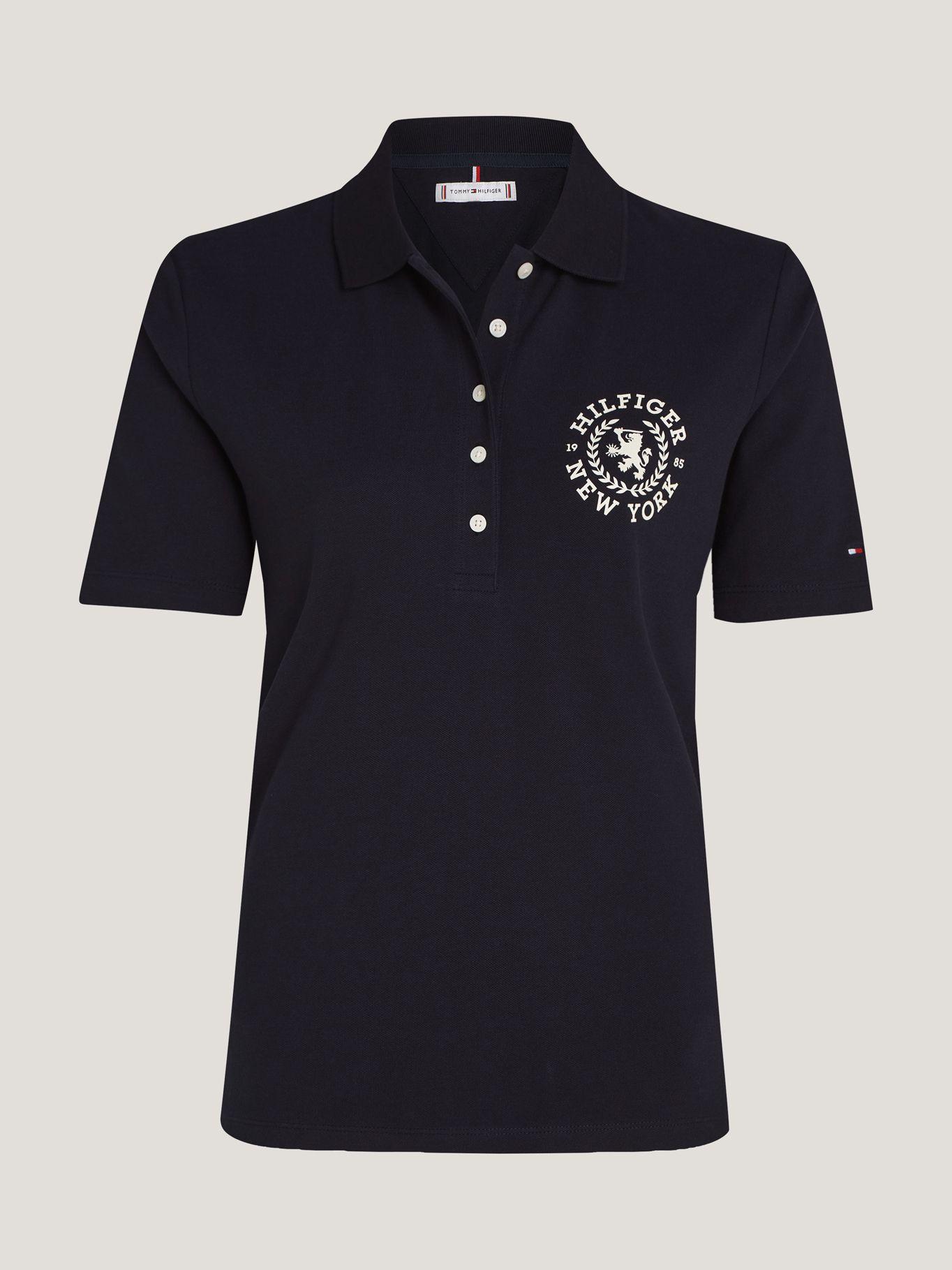 POLO REGULAR FIT LOGO CREST BORDADO AZUL TOMMY HILFIGER-4
