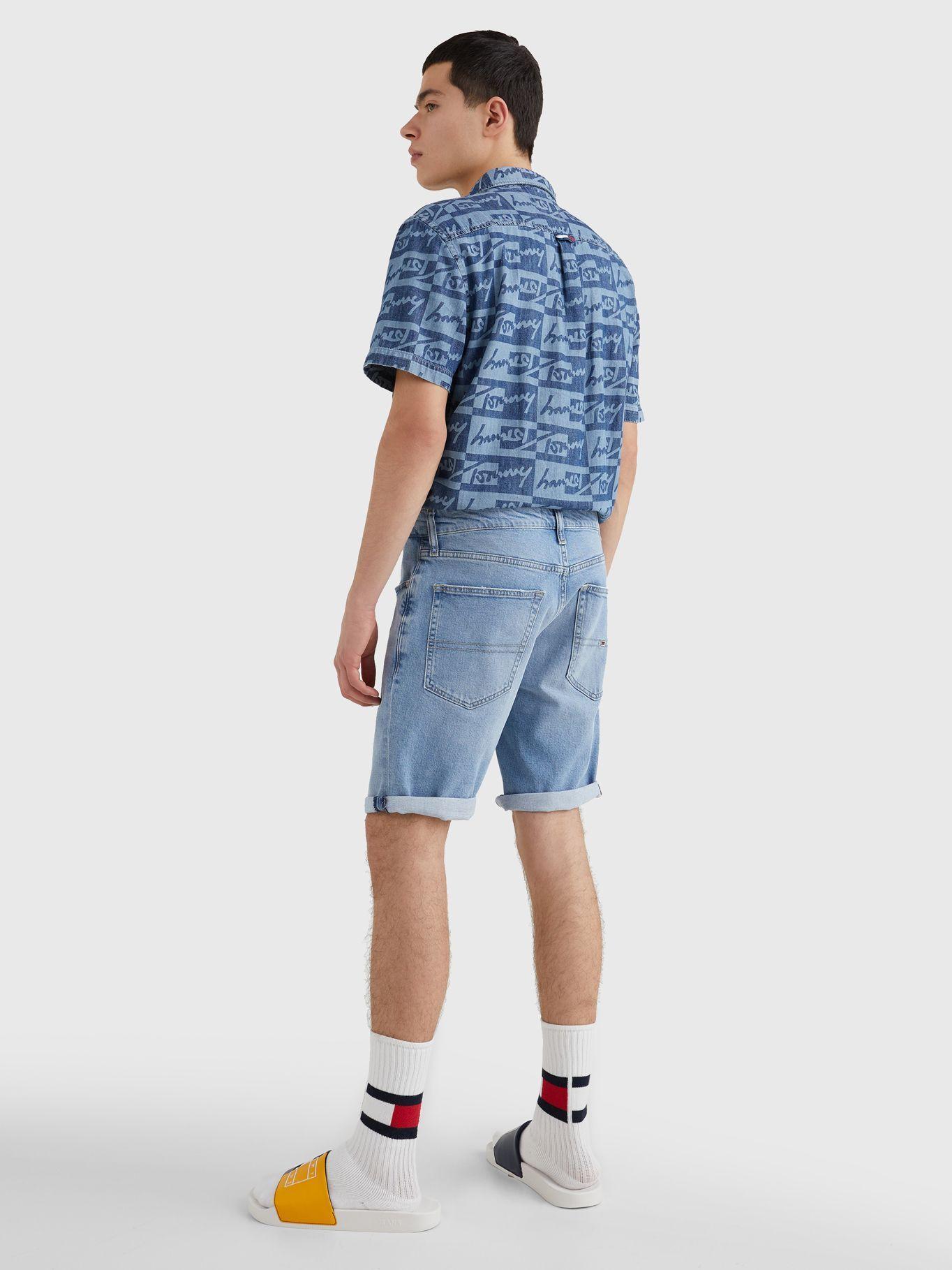 Shorts Denim Slim Fit Celeste Tommy Jeans JN2-1