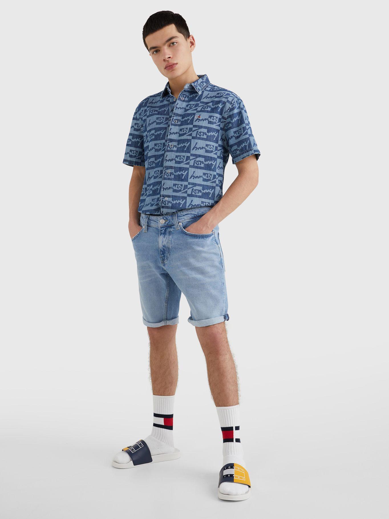 Shorts Denim Slim Fit Celeste Tommy Jeans JN2-0