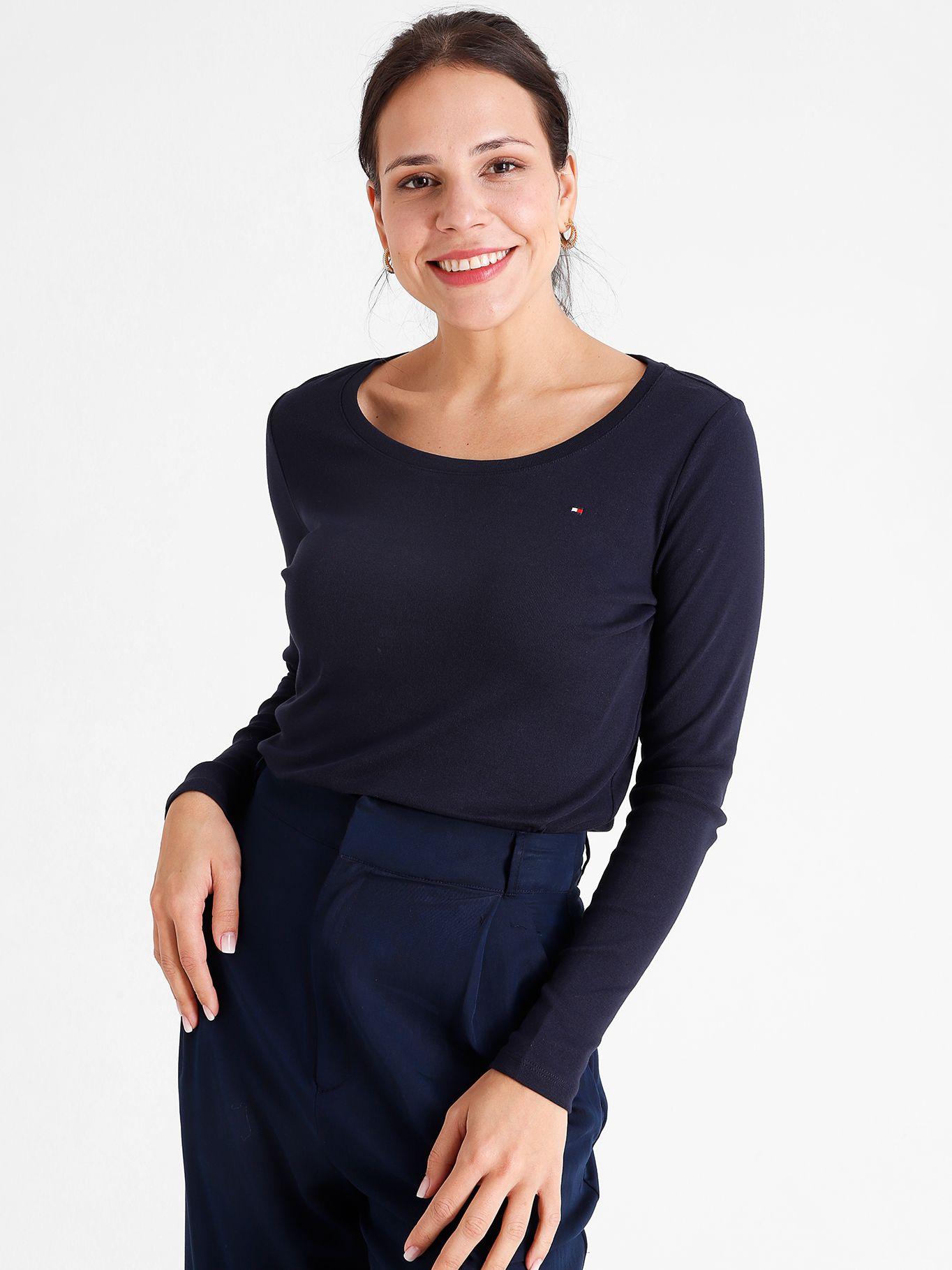 Polera Clasica C-Neck Azul Tommy Hilfiger-0