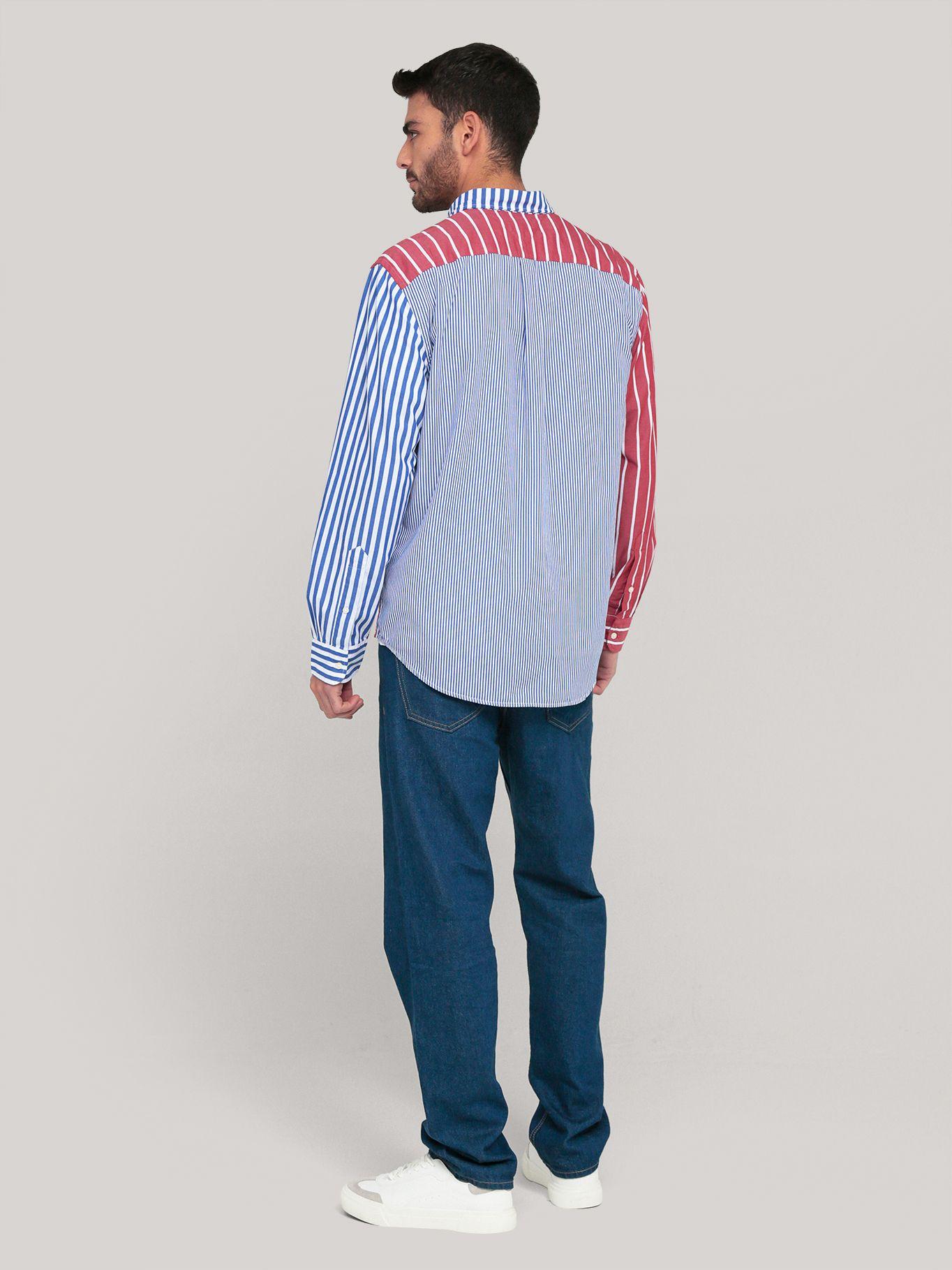 Camisa Flex Poplin Regular Multicolor Tommy Hilfiger-3