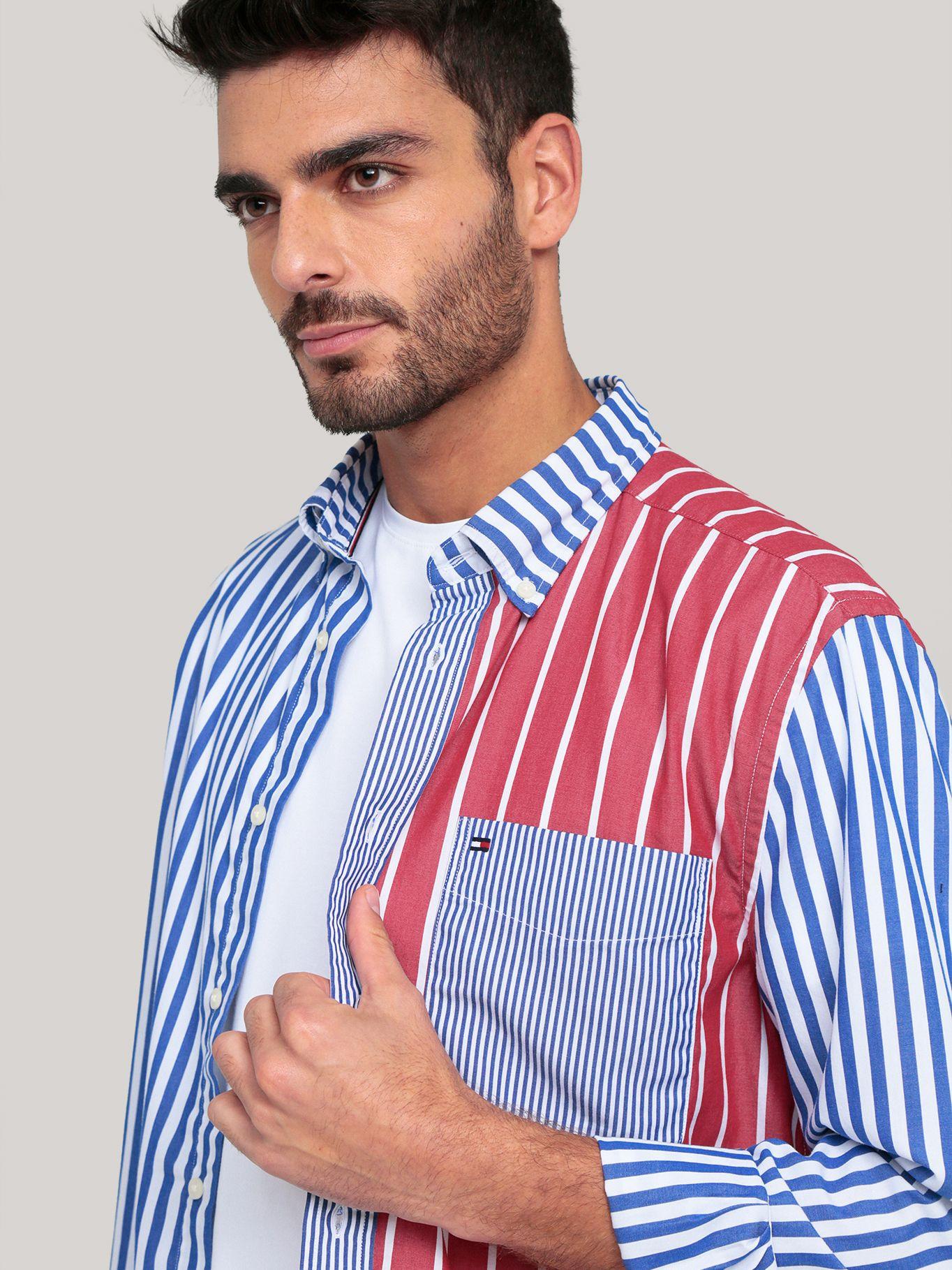 Camisa Flex Poplin Regular Multicolor Tommy Hilfiger-4