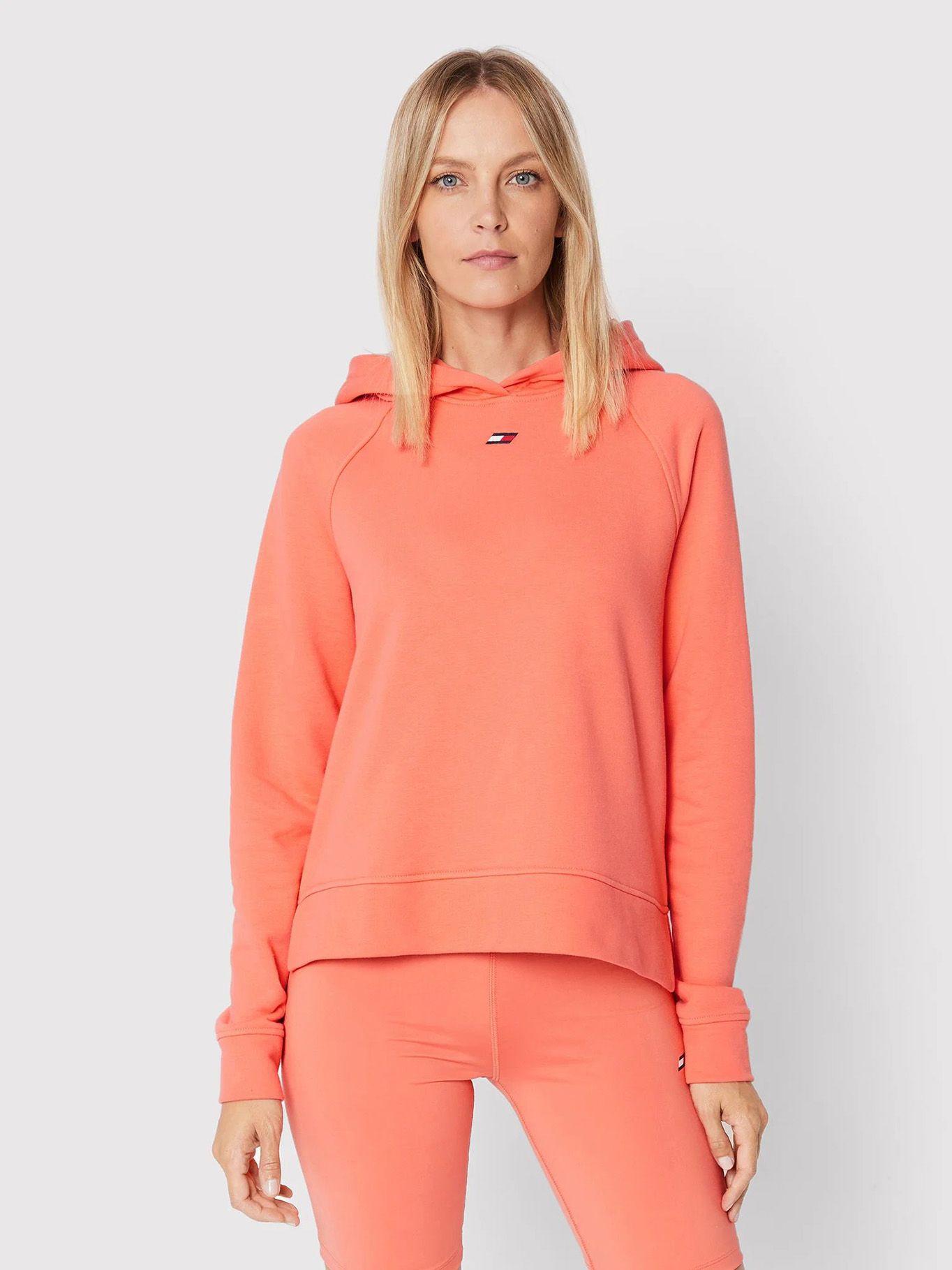 Polerón Sports Hoodie Con Logo Coral Tommy Hilfiger-0