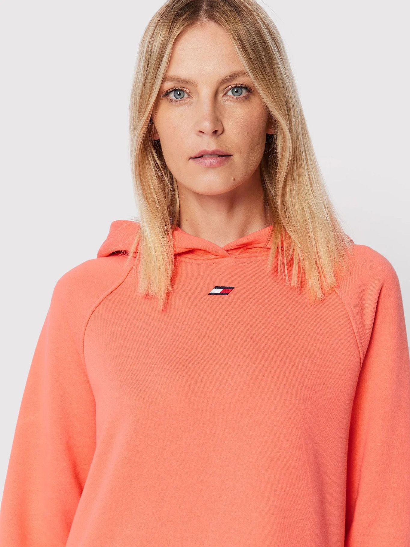 Polerón Sports Hoodie Con Logo Coral Tommy Hilfiger-3