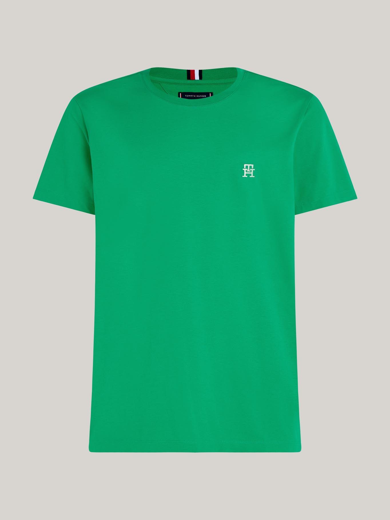 Polera Logo Monogram Regular Fit Verde Tommy Hilfiger-4