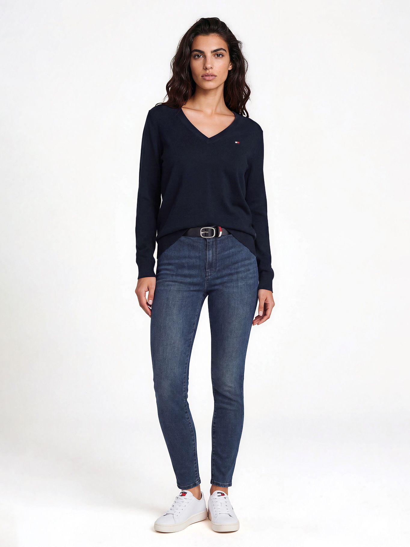Sweater Con Diseño De Rayas Azul Tommy Hilfiger-1