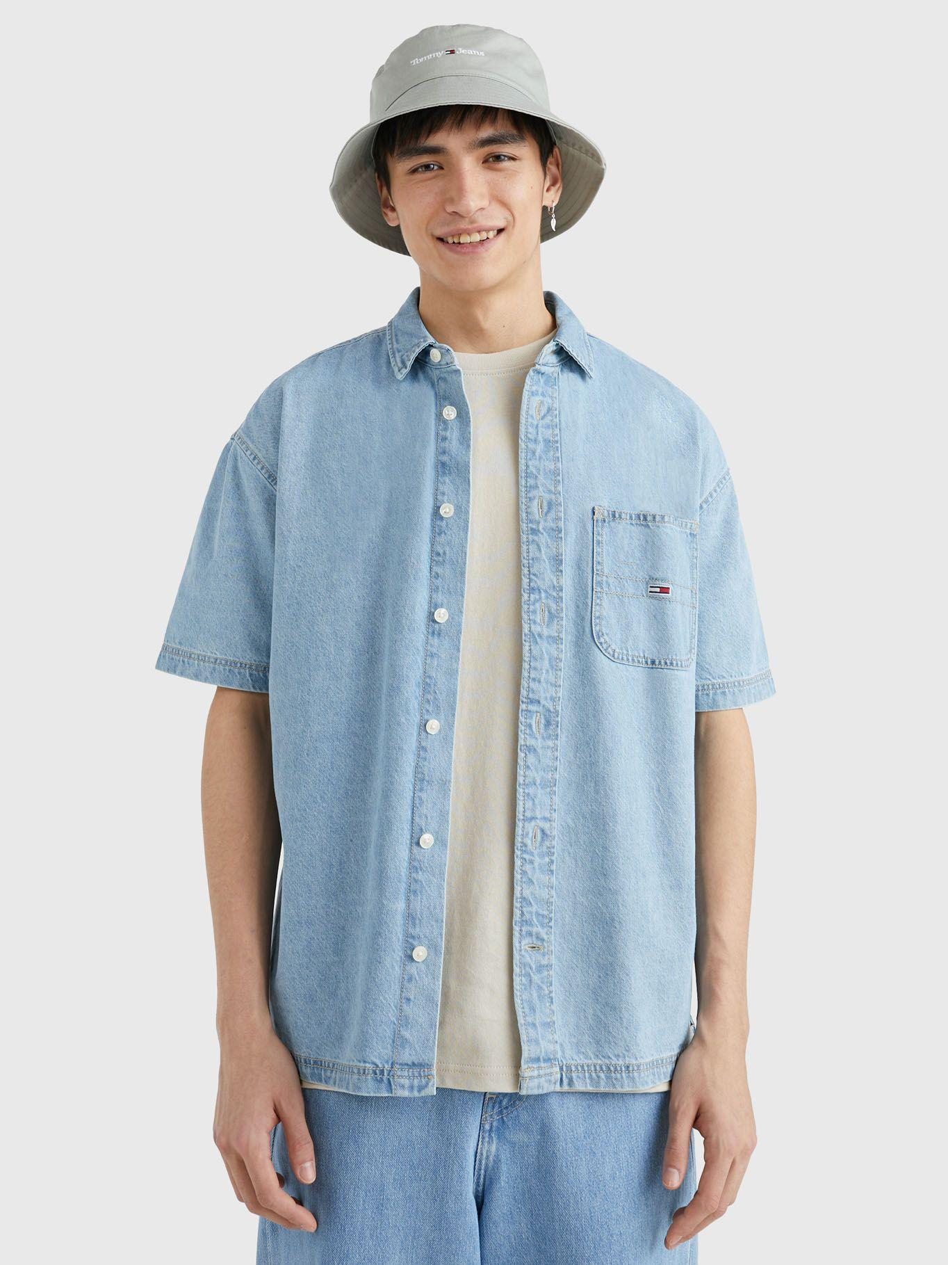 Camisa Denim Oversize Celeste Tommy Jeans-0