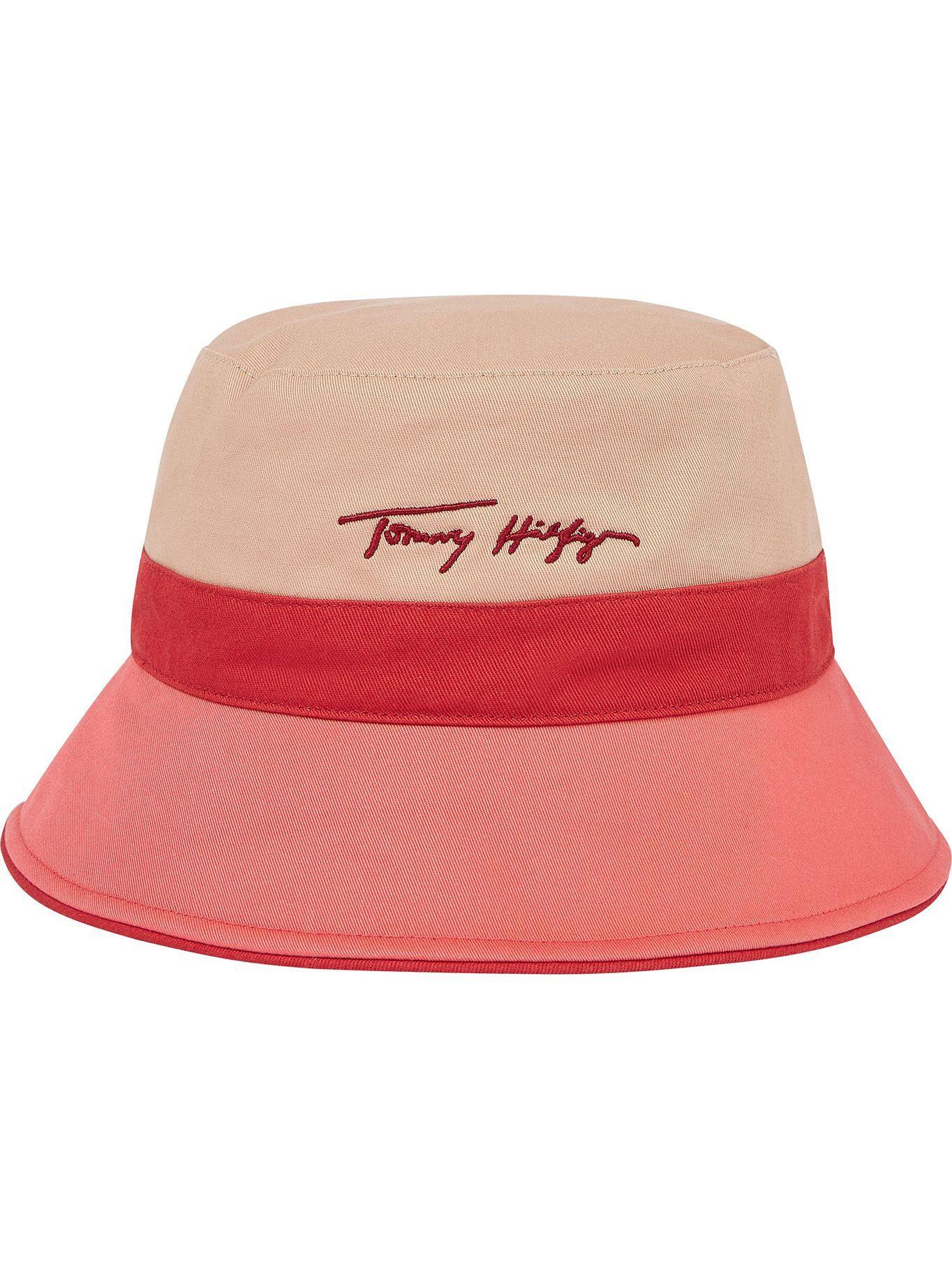 Gorro Bucket Signature Rosado Tommy Hilfiger JN2-0