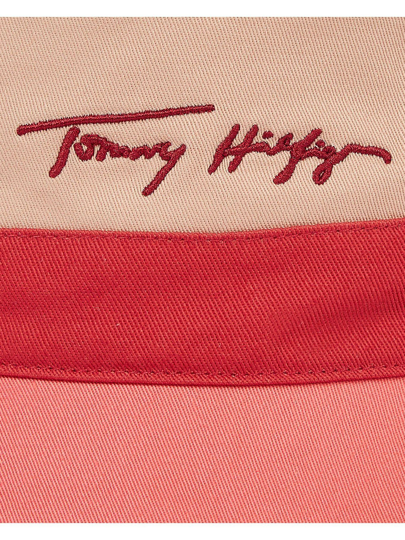 Gorro Bucket Signature Rosado Tommy Hilfiger JN2-1