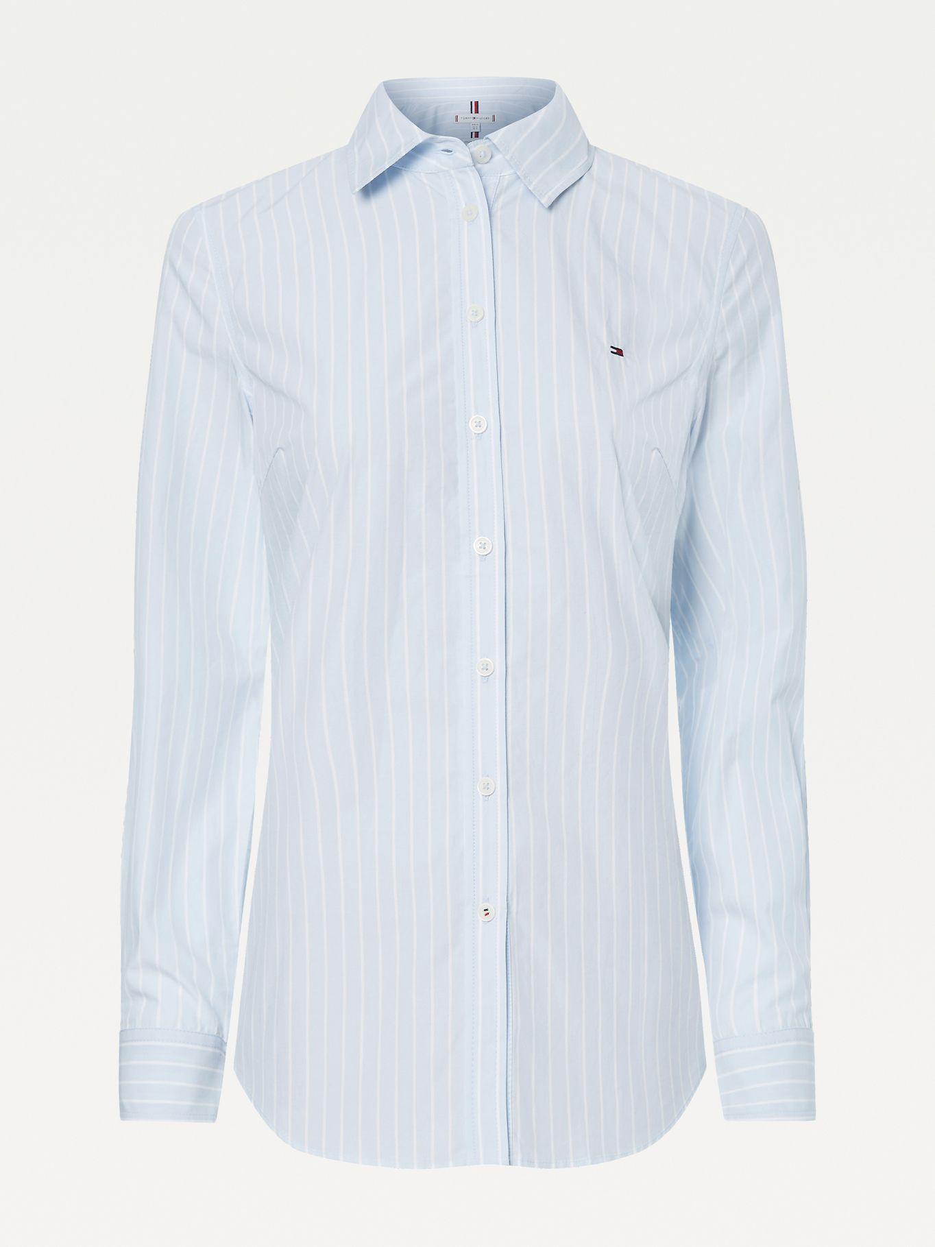 Camisa Cotton Regular Fit Celeste Tommy Hilfiger-3
