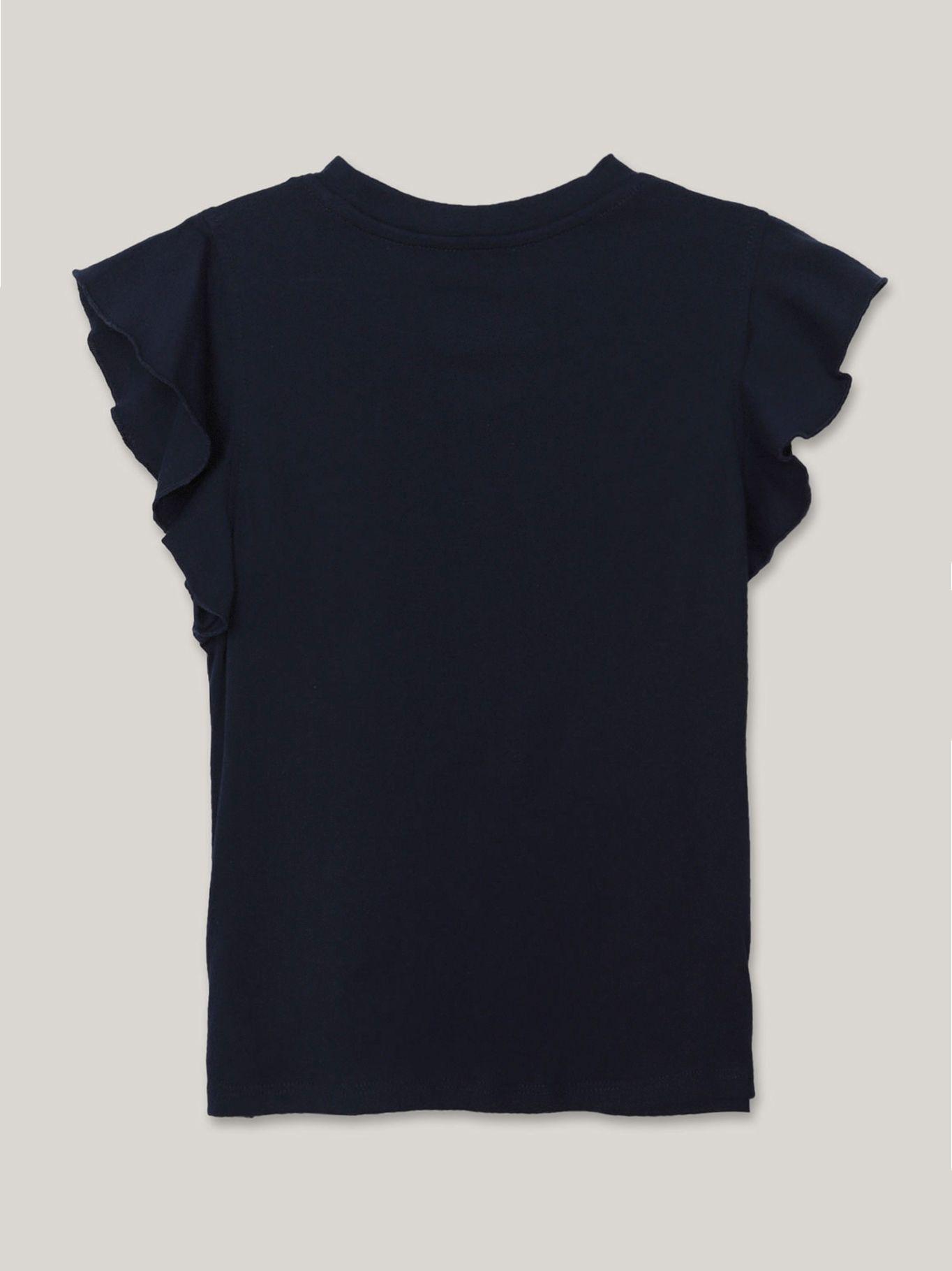 Polera De Niña Con Logo Azul Tommy Hilfiger-1