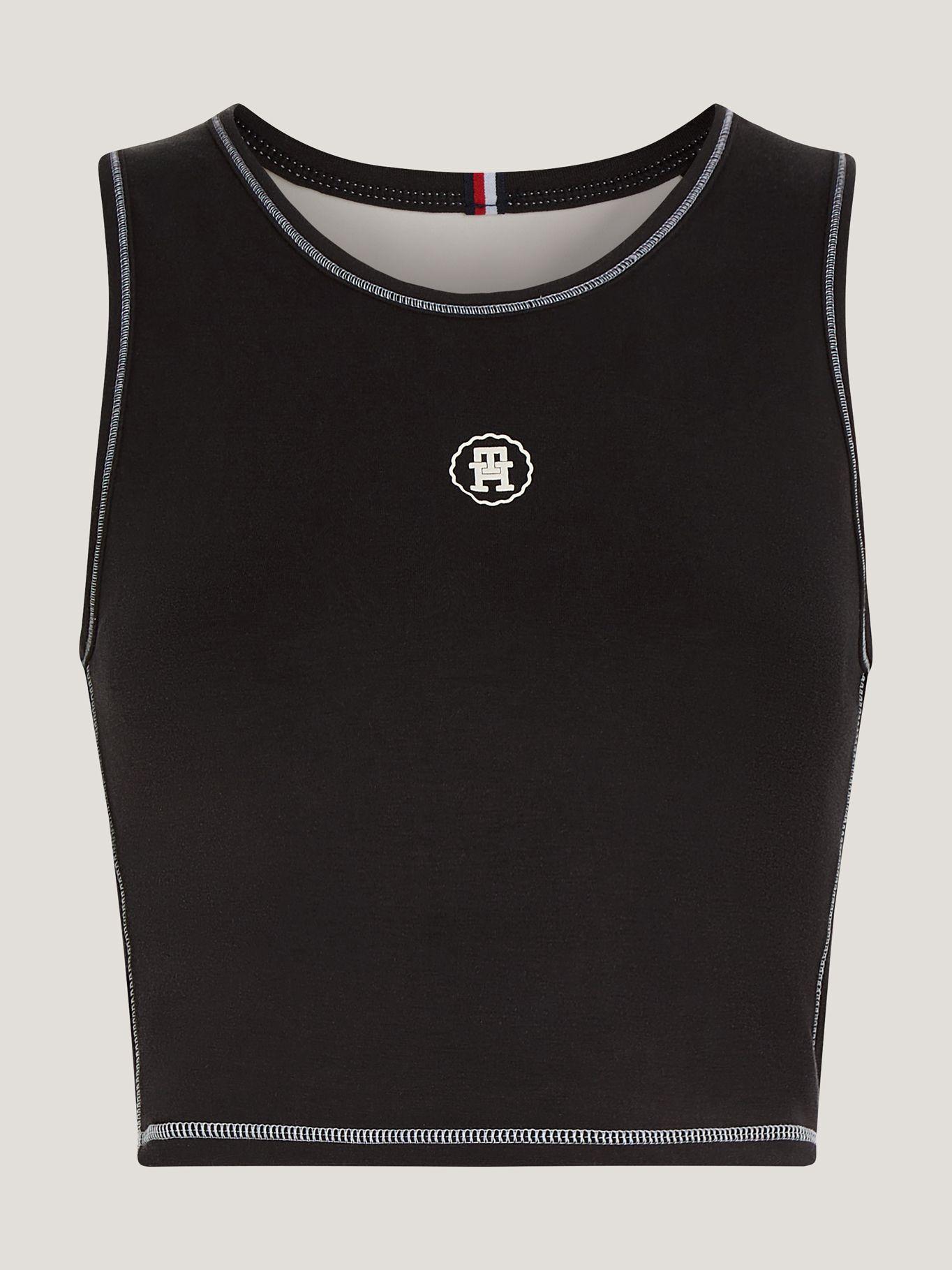 POLERA SPORT CROPPED NEGRO TOMMY HILFIGER-5